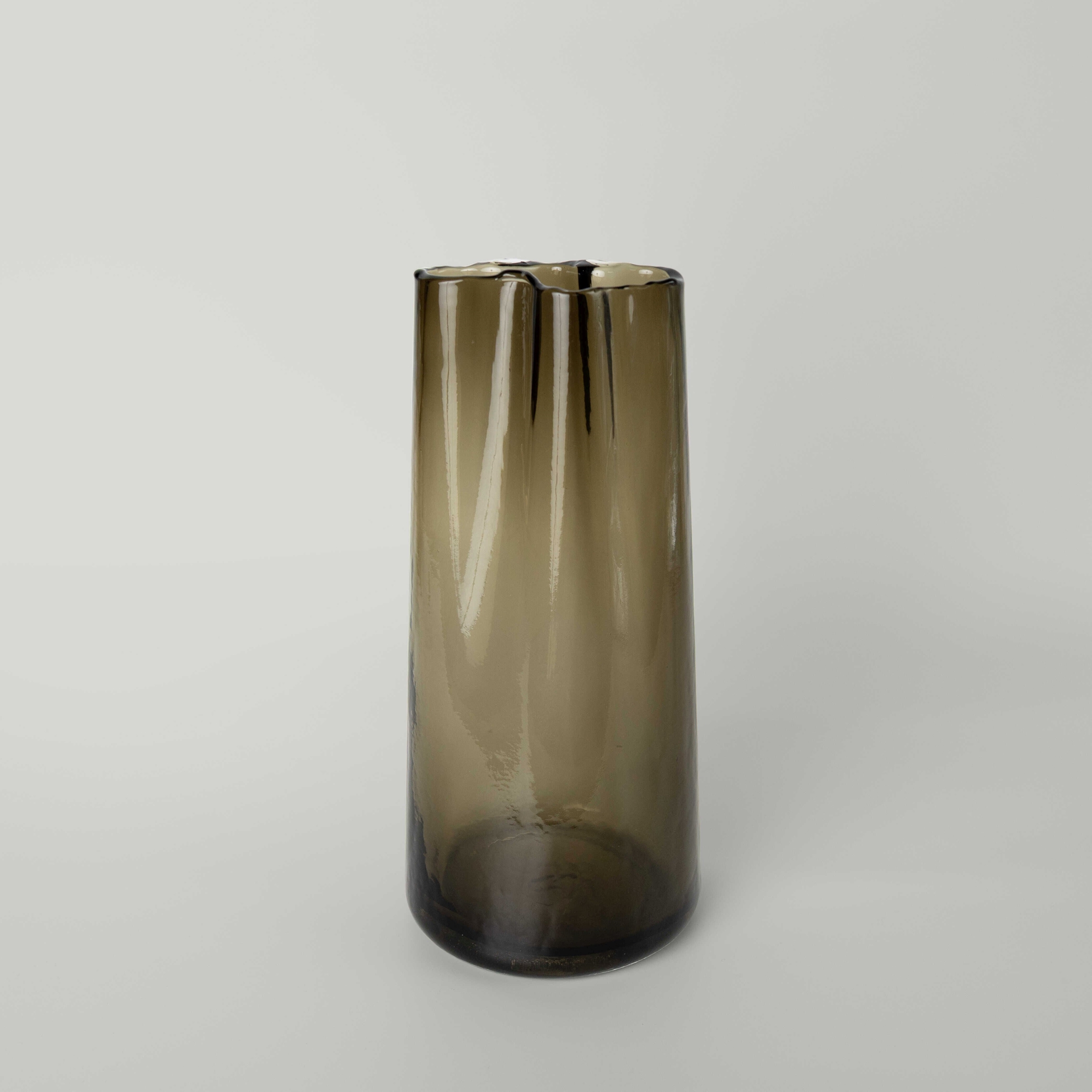 resm Linens Benna Vazo 12x14,5x32,5 cm Füme