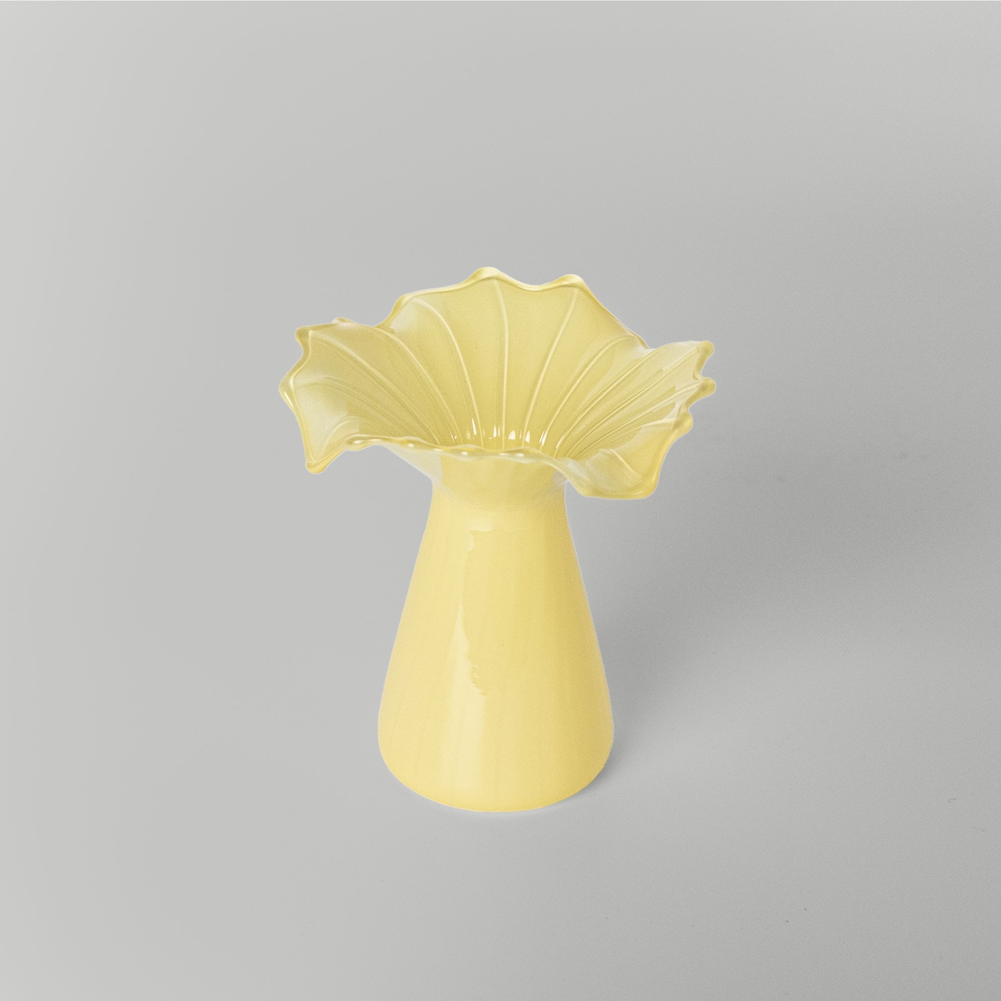 resm Linens Finch Mumluk Vazo 11x11x12 cm Sarı