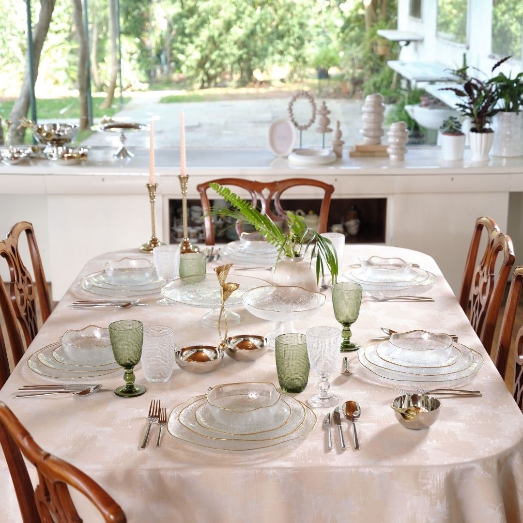 resm Linens Carrie 2'li Meşrubat Bardağı Yeşil