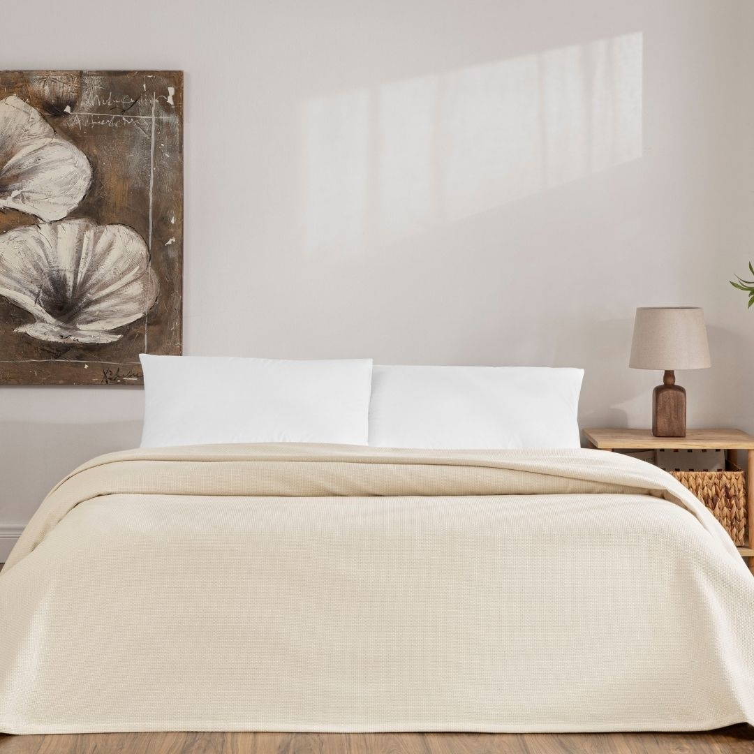 resm Linens Monty Pamuk Çift Kişilik Pike Kum