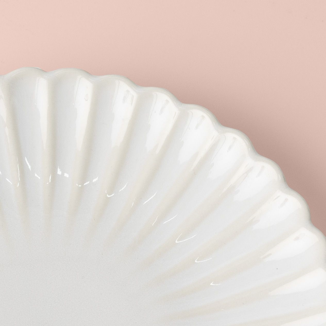 resm Linens Coral Pasta Tabağı 20,5 cm Ekru