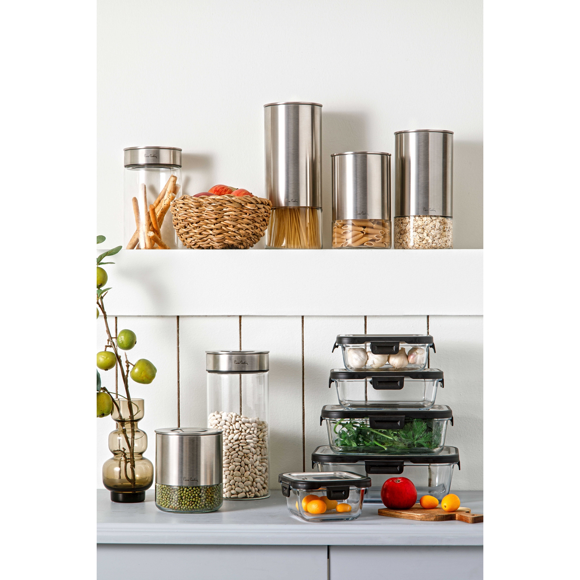 resm Pierre Cardin Neo Silver Cam 18cm 2'li Kavanoz Seti