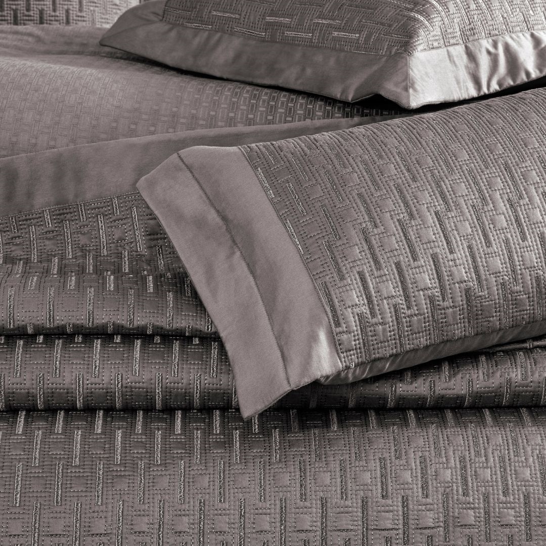 resm Valeron Cole Çift Kişilik Yatak Örtüsü Seti Antrasit