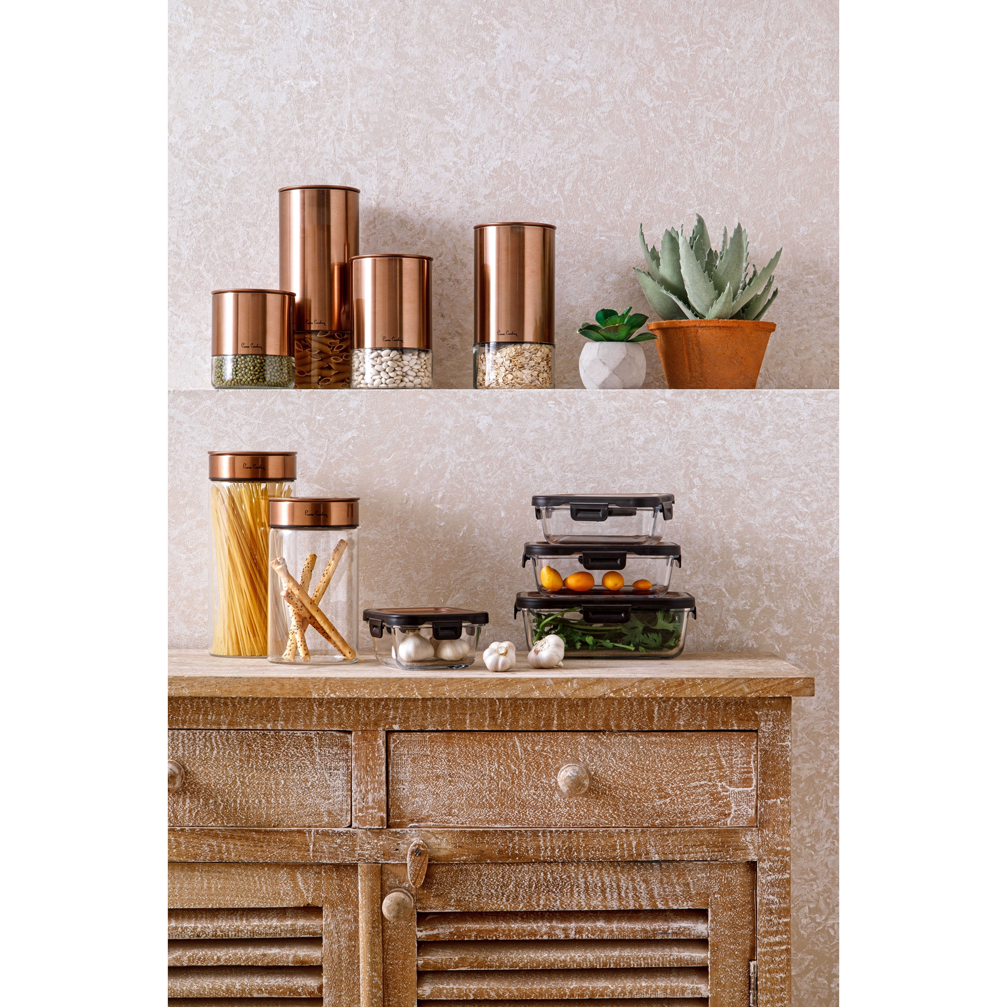 resm Pierre Cardin Zero Copper Cam 3'lü Saklama Kabı