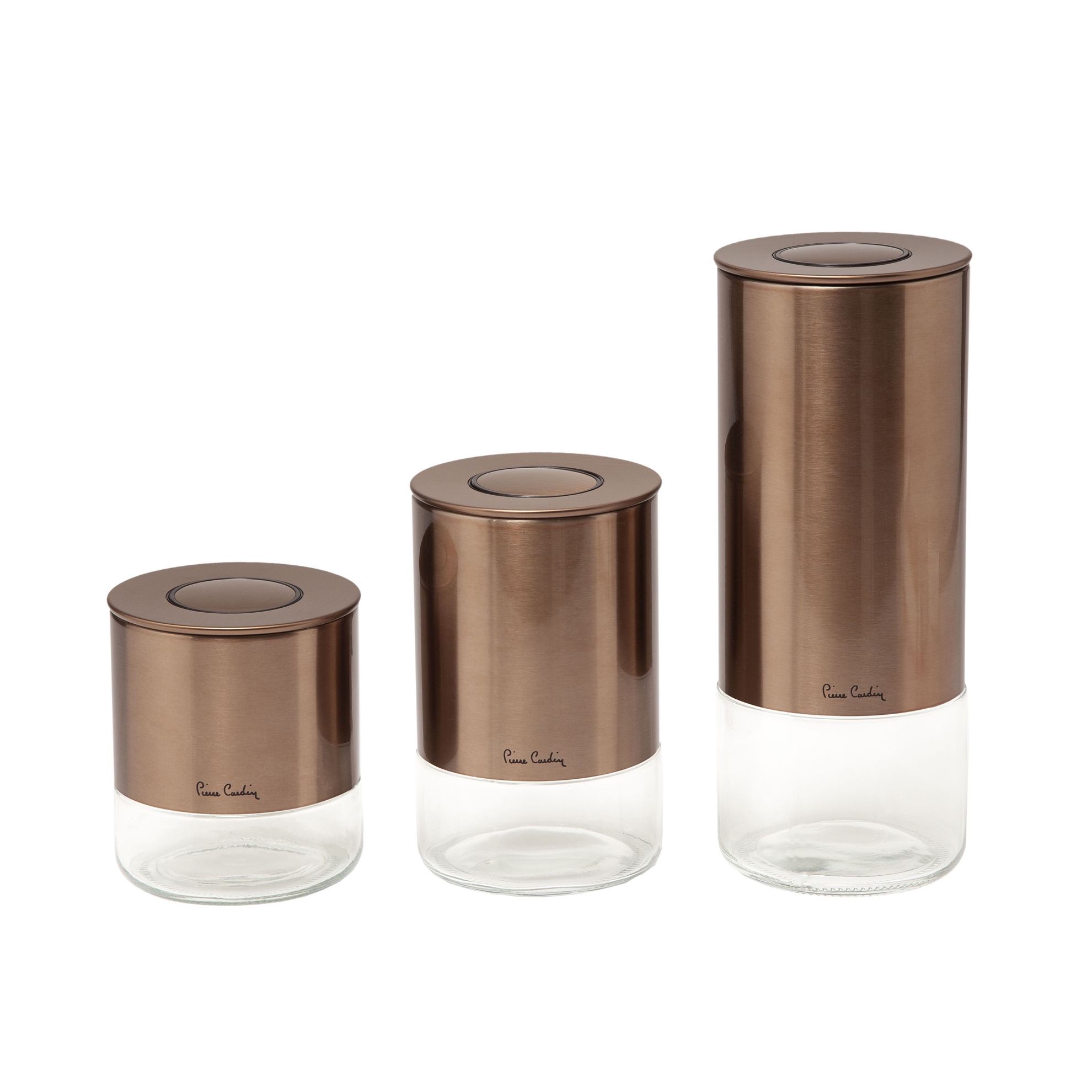 resm Pierre Cardin Gusto Copper Cam 3'lü Kavanoz Seti