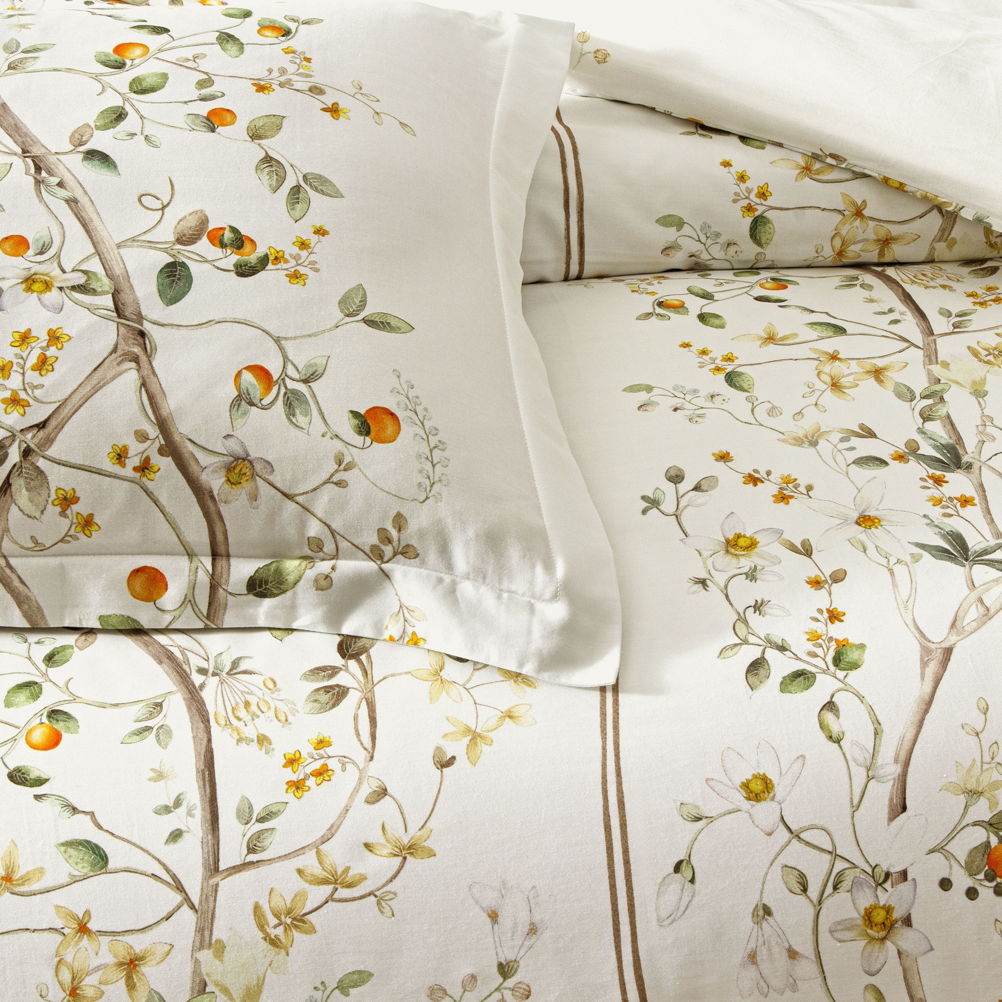 resm Linens Sc Kamquat Nevresim Takımı King Turuncu