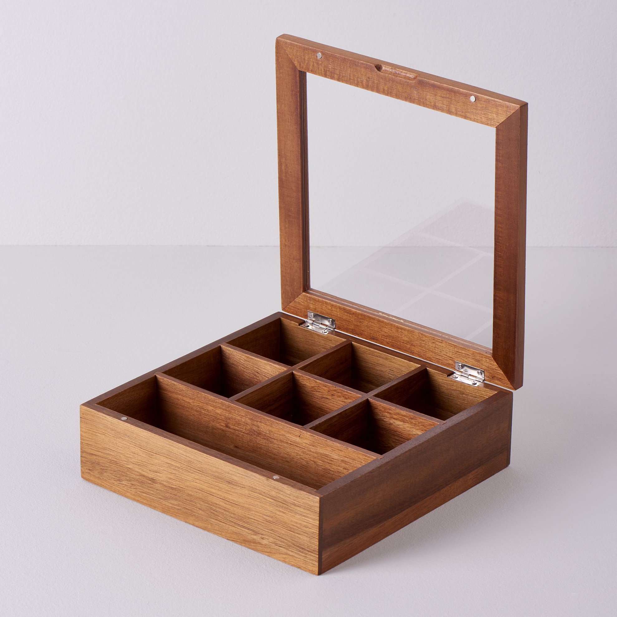 resm Linens Accacia Akasya 20,5x20,5x6,5 cm Düzenleyici Kutu