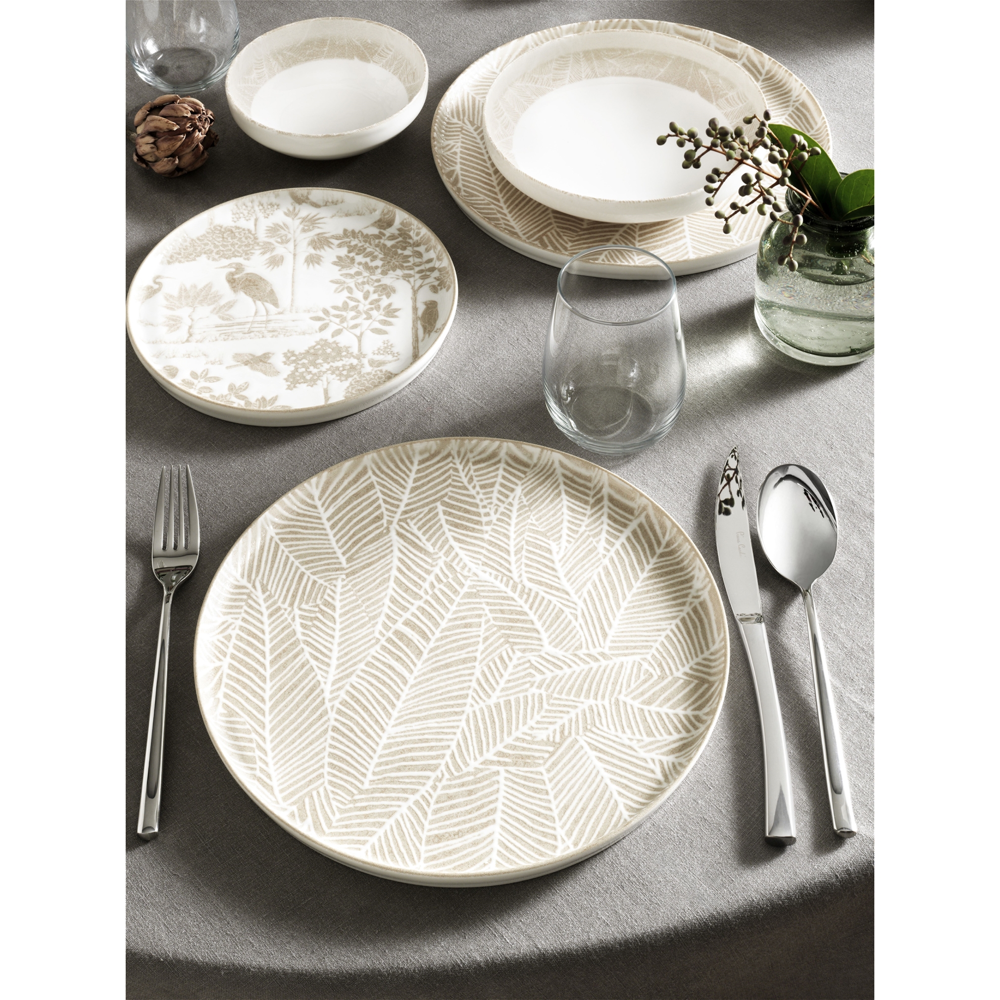 resm Pierre Cardin Leafy 24 Parça 6 Kişilik Yemek Takımı