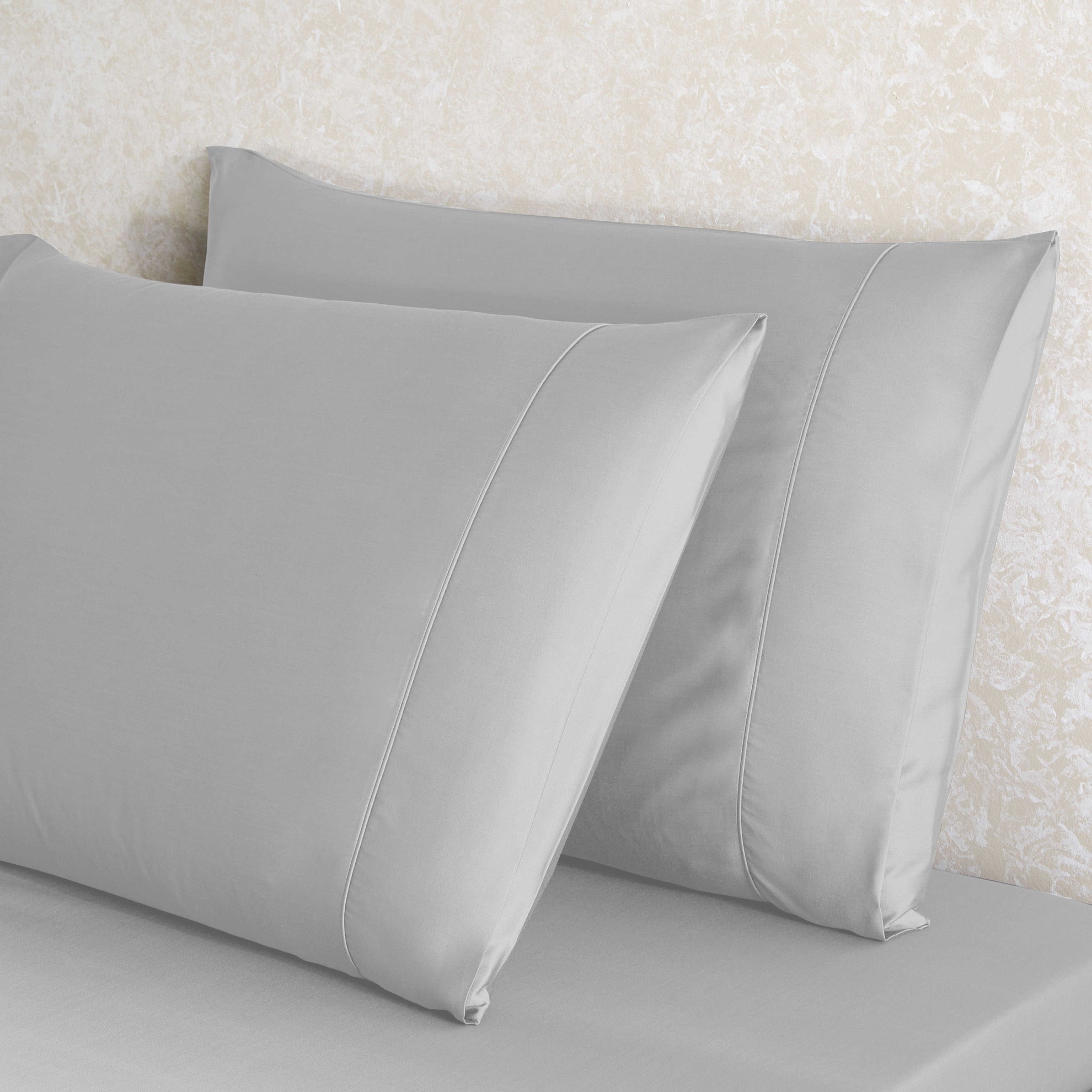 resm Linens X TENCEL™ Lyocell 2'li Standart Yastık Kılıfı Seti Gri