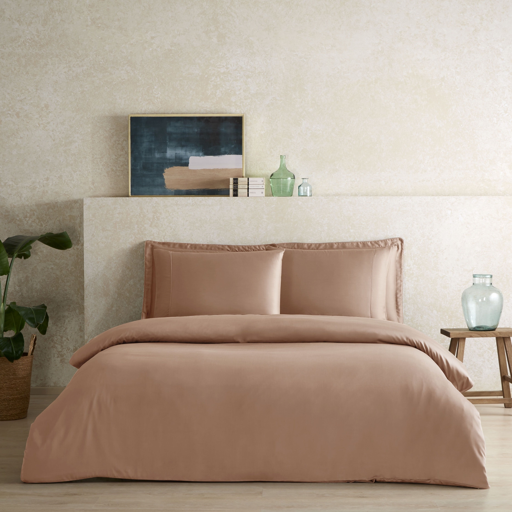 resm Linens X TENCEL™ Lyocell 2'li Volanlı Yastık Kılıfı Seti Rose