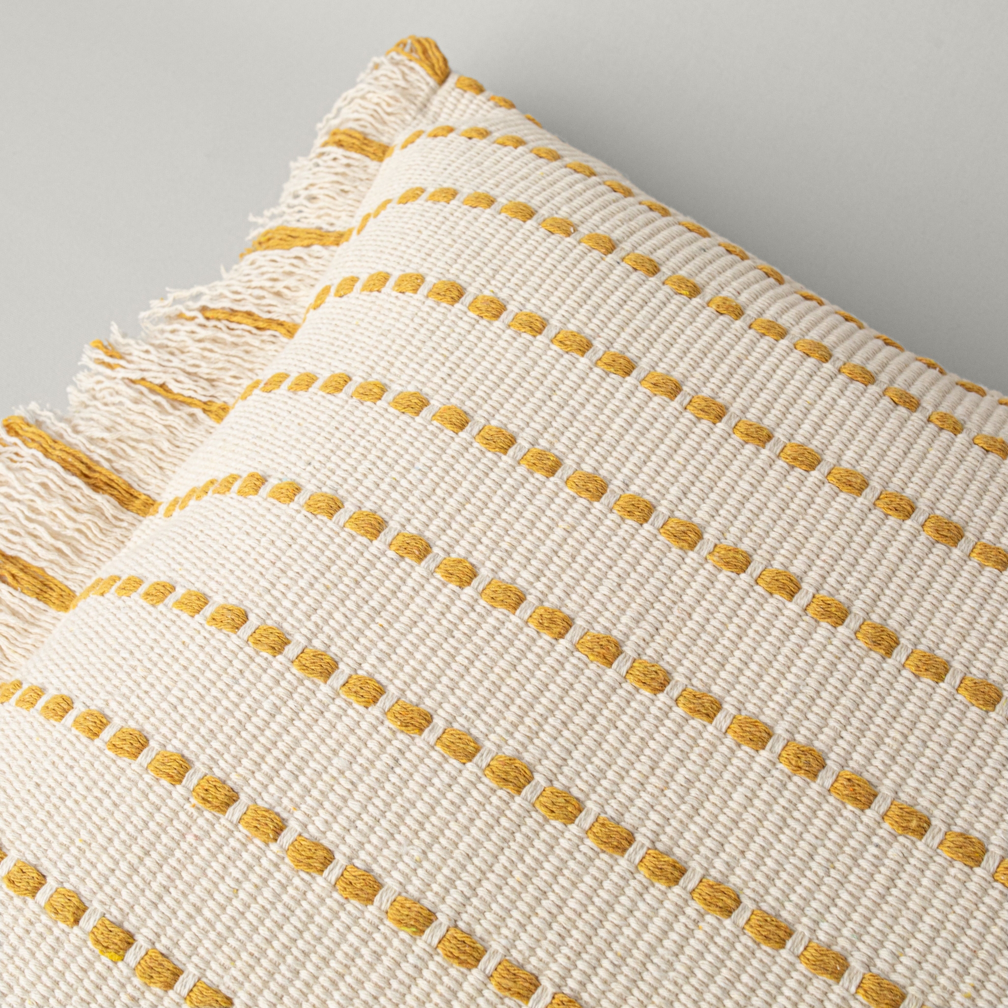 resm Linens Gunny 45x45 cm Kırlent Kılıfı Hardal