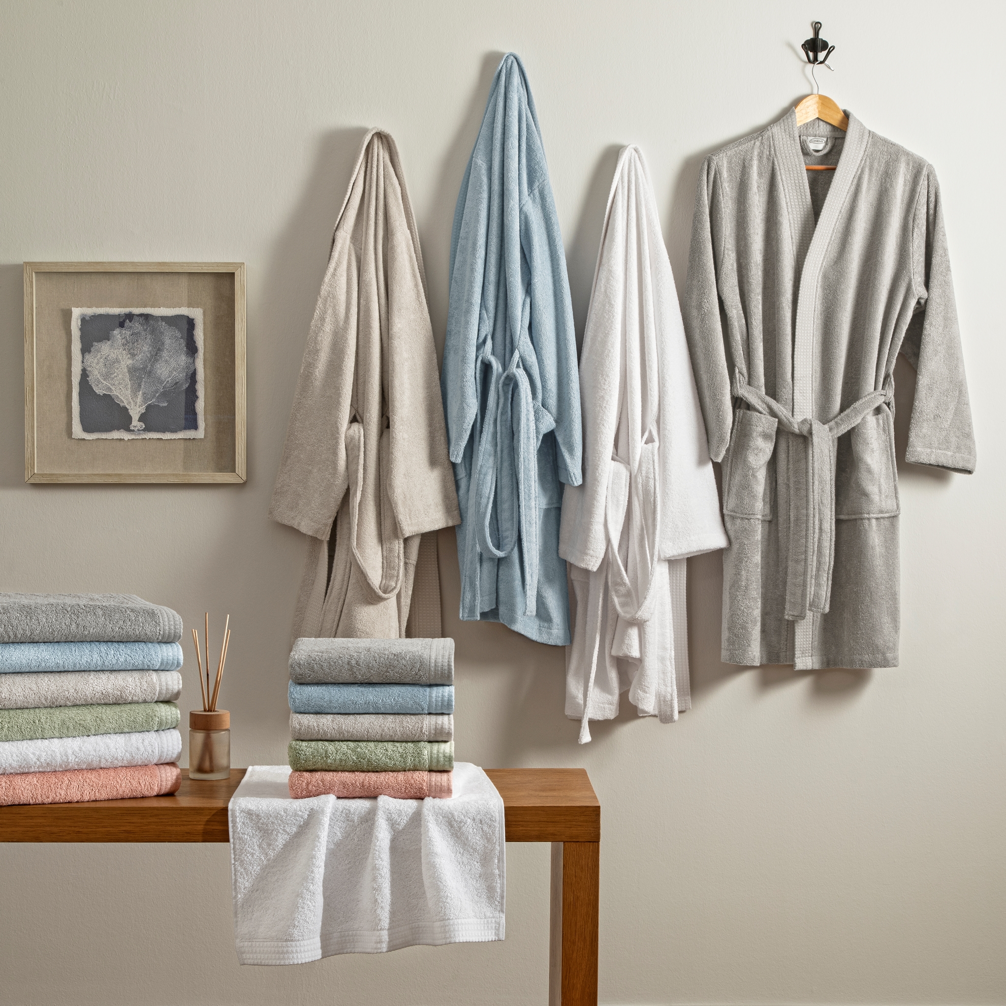 resm Linens Cozy Bambu 85x150 cm Banyo Havlusu Mavi