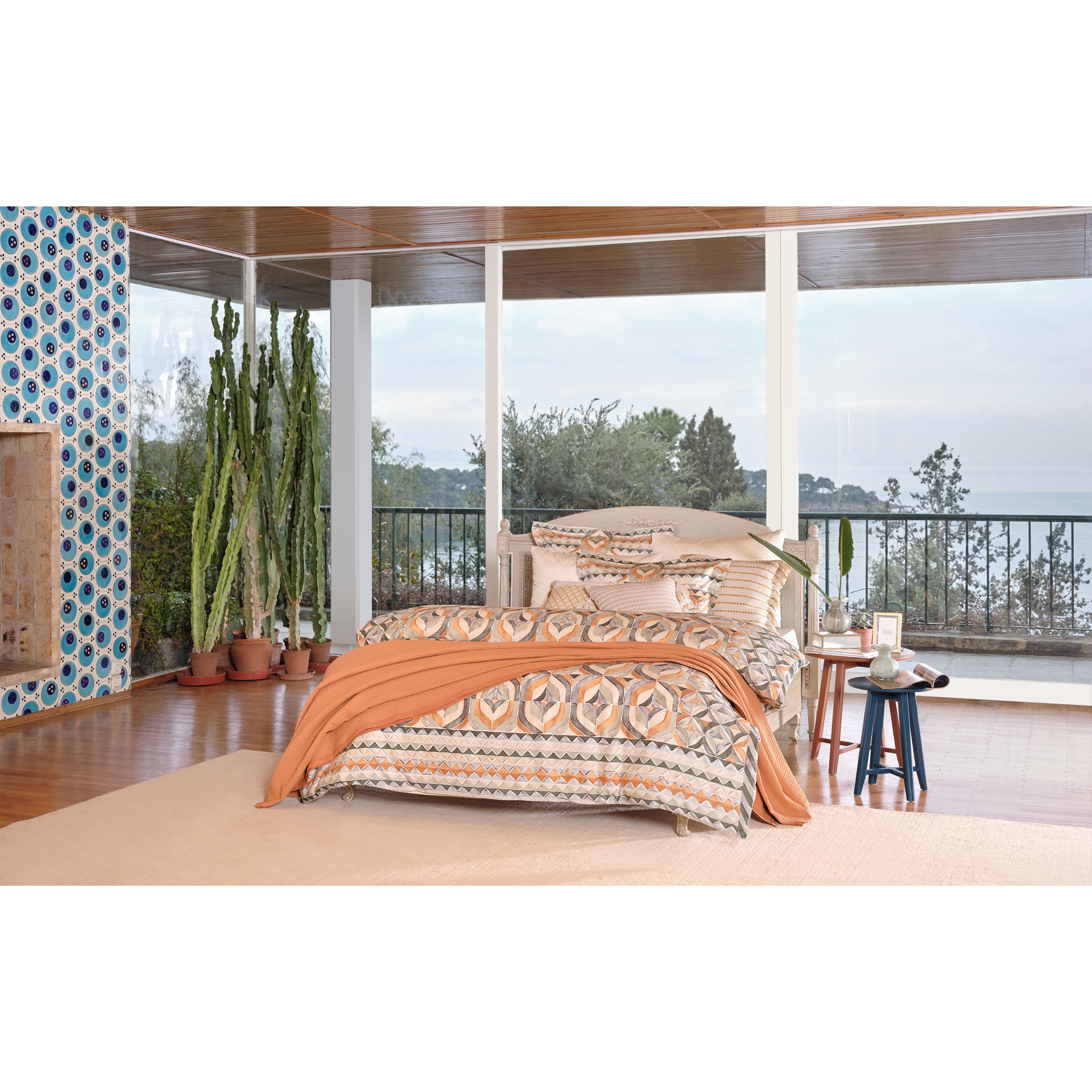 resm Linens Tendai 45x45 cm Kırlent Kılıfı Vizon