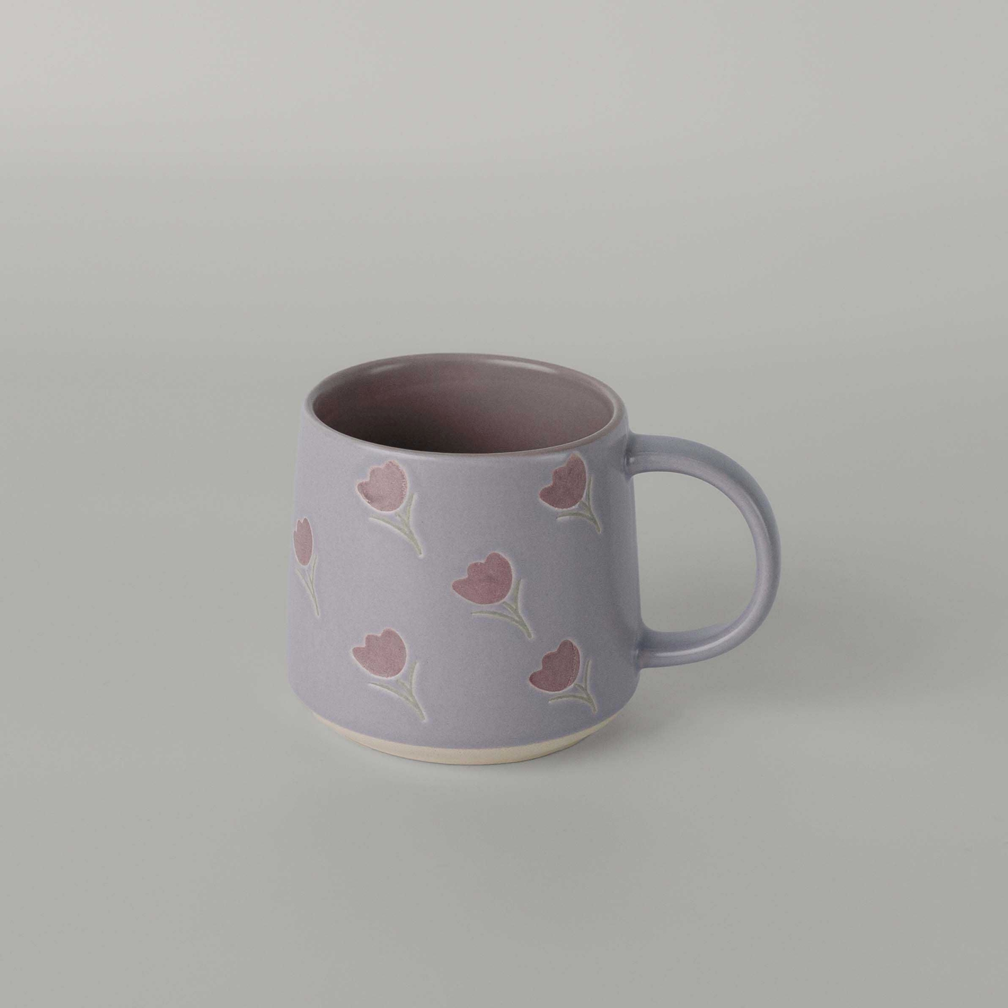 resm Linens Tulip Seramik 400 ml Kupa Lila