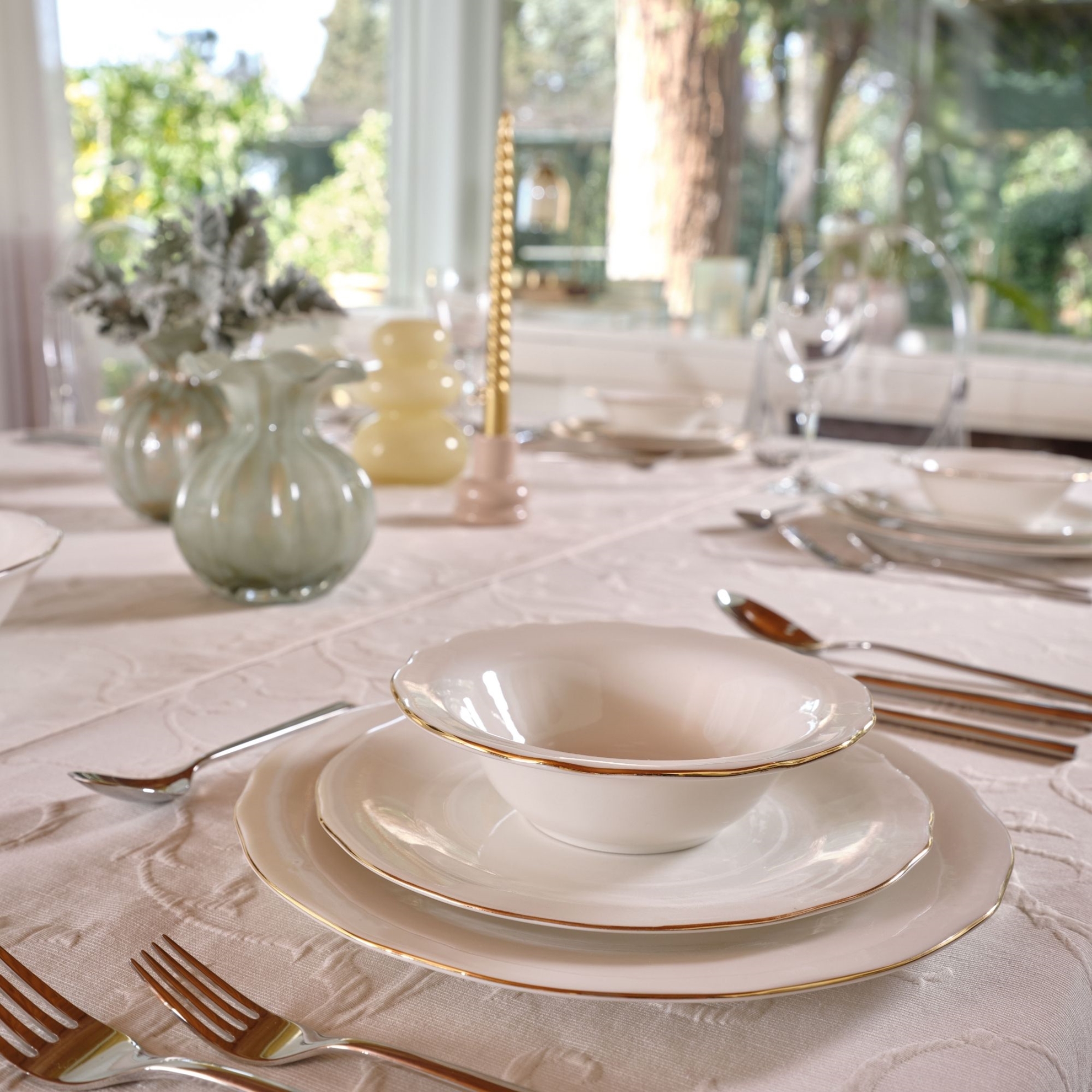 resm Linens Sancia 6x6x7 cm Mumluk Bej