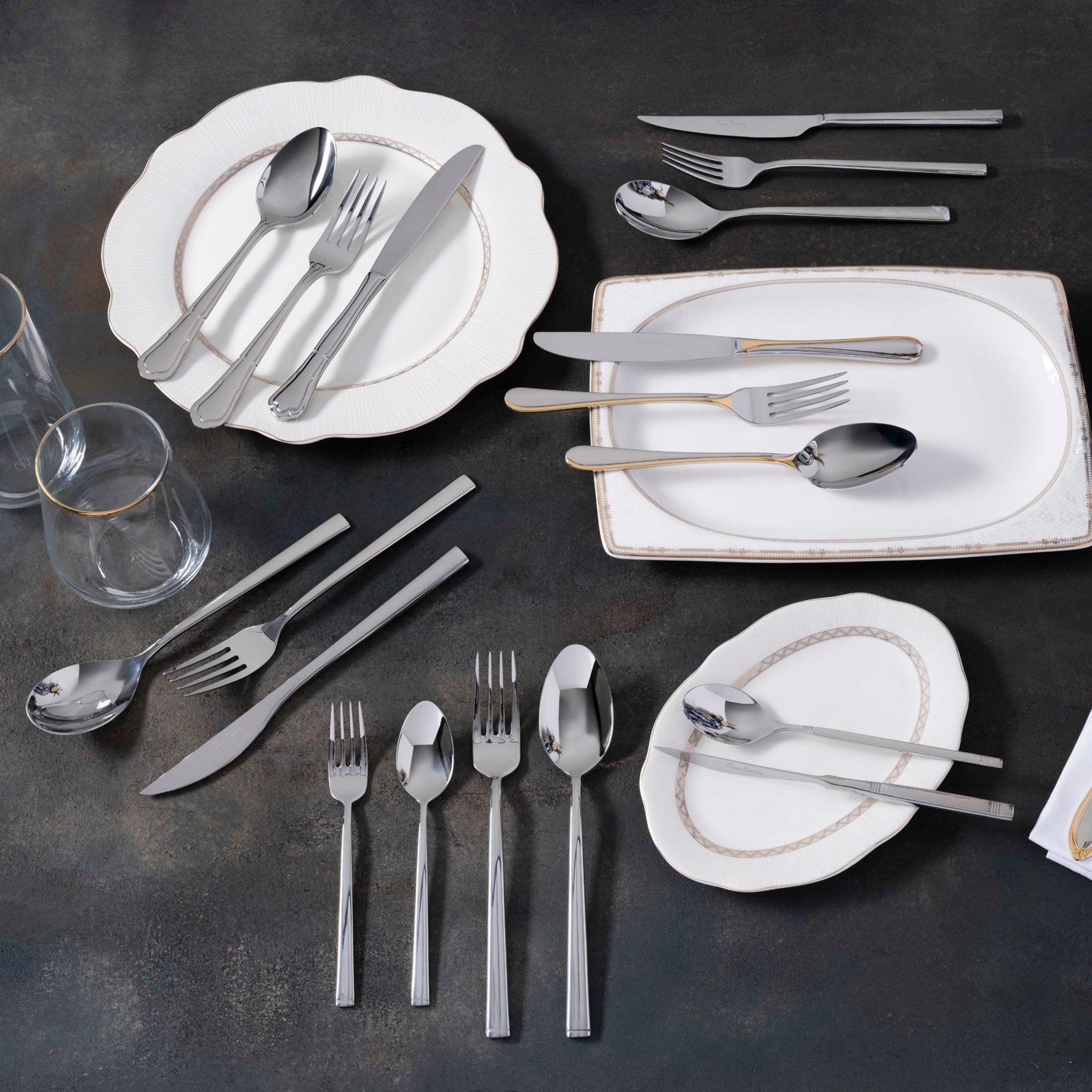 resm Pierre Cardin Walter 84 Parça Çatal Kaşık Bıçak Seti