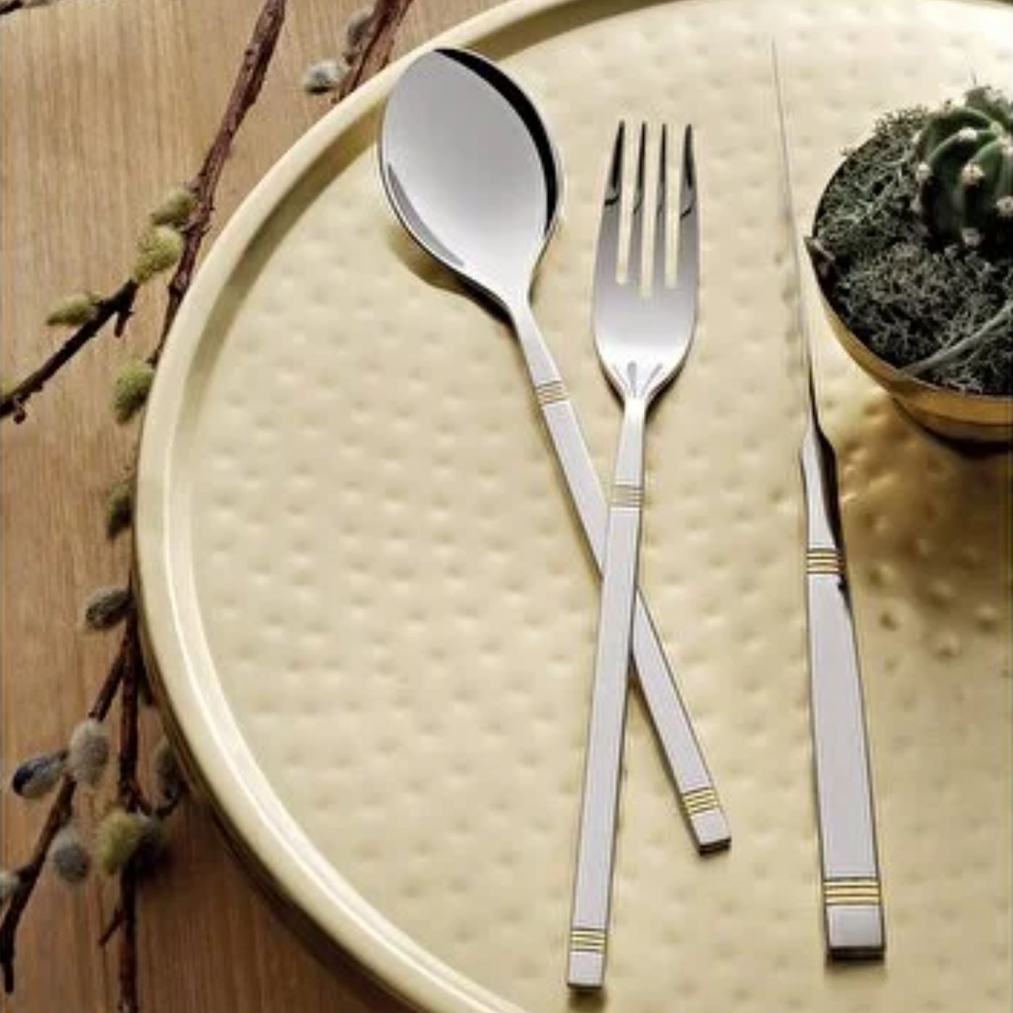 resm Pierre Cardin Walter Gold 84 Parça Çatal Kaşık Bıçak Seti