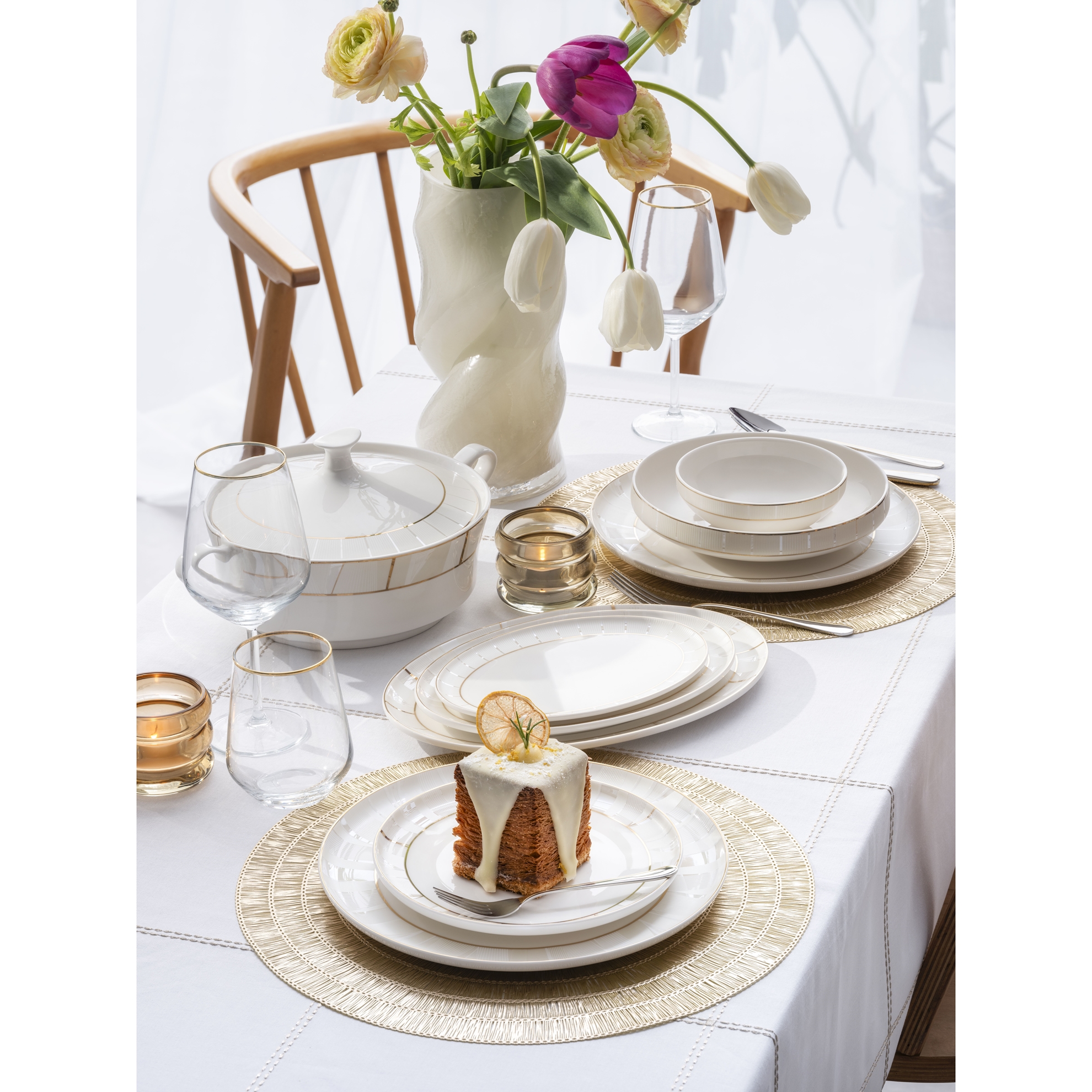 resm Pierre Cardin Maribel 60 Parça Yemek Takımı