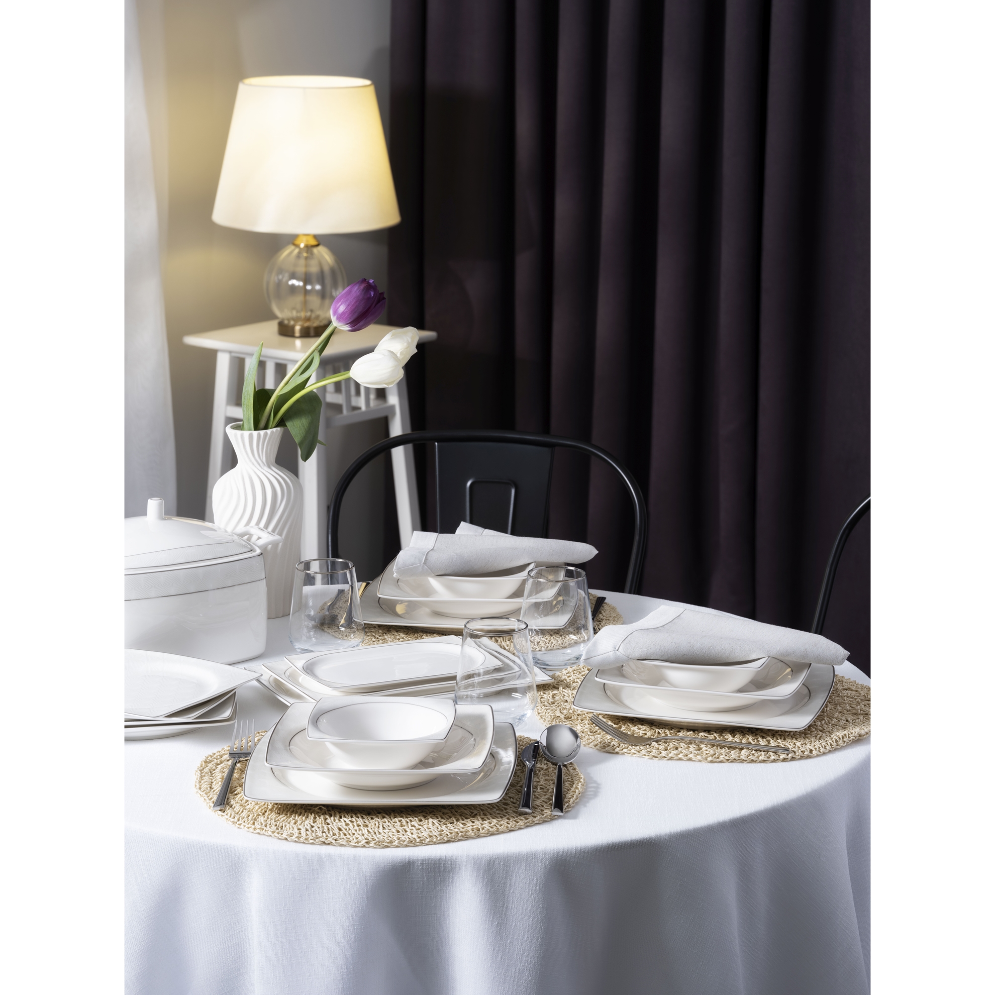 resm Pierre Cardin Fleca 60 Parça Yemek Takımı