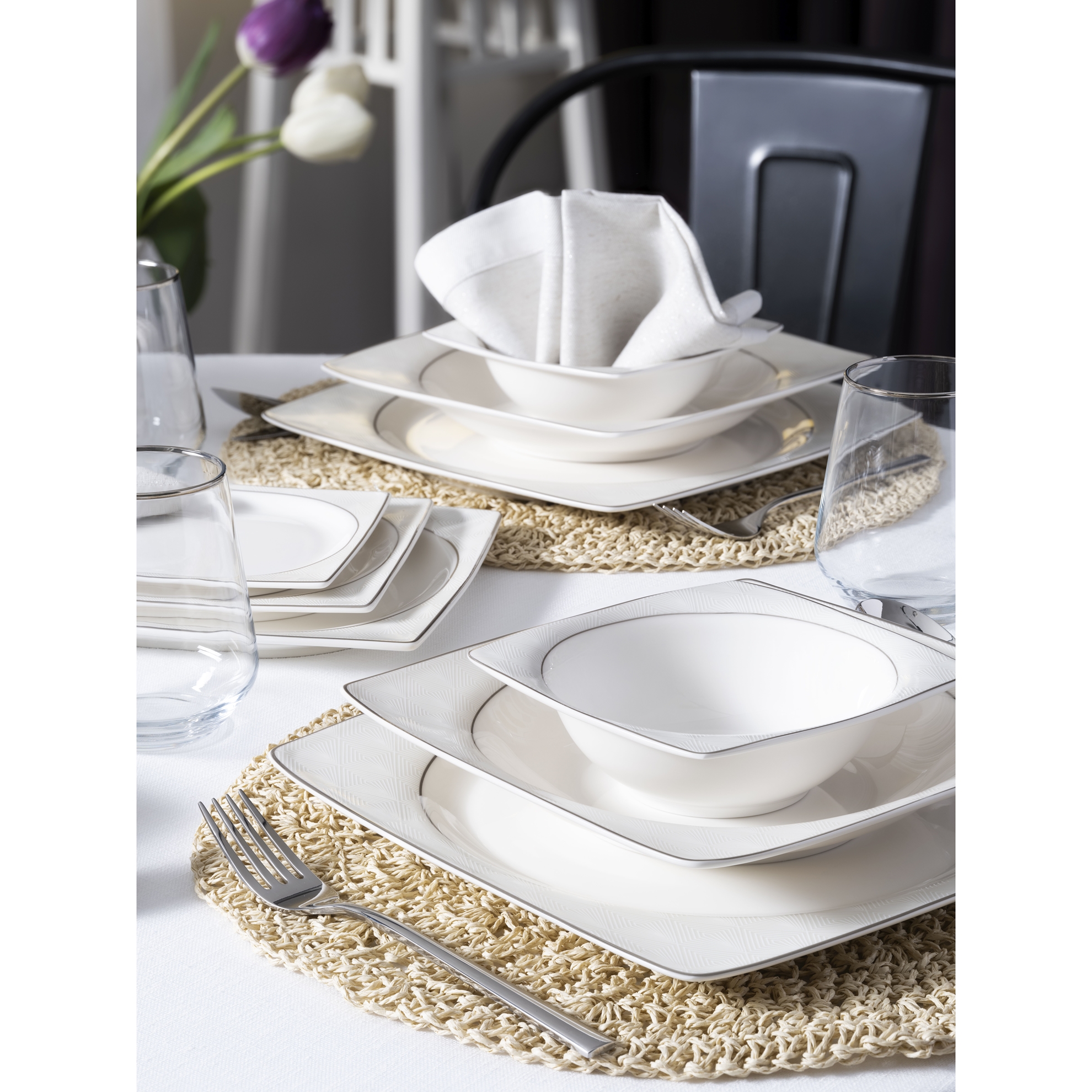 resm Pierre Cardin Fleca 60 Parça Yemek Takımı