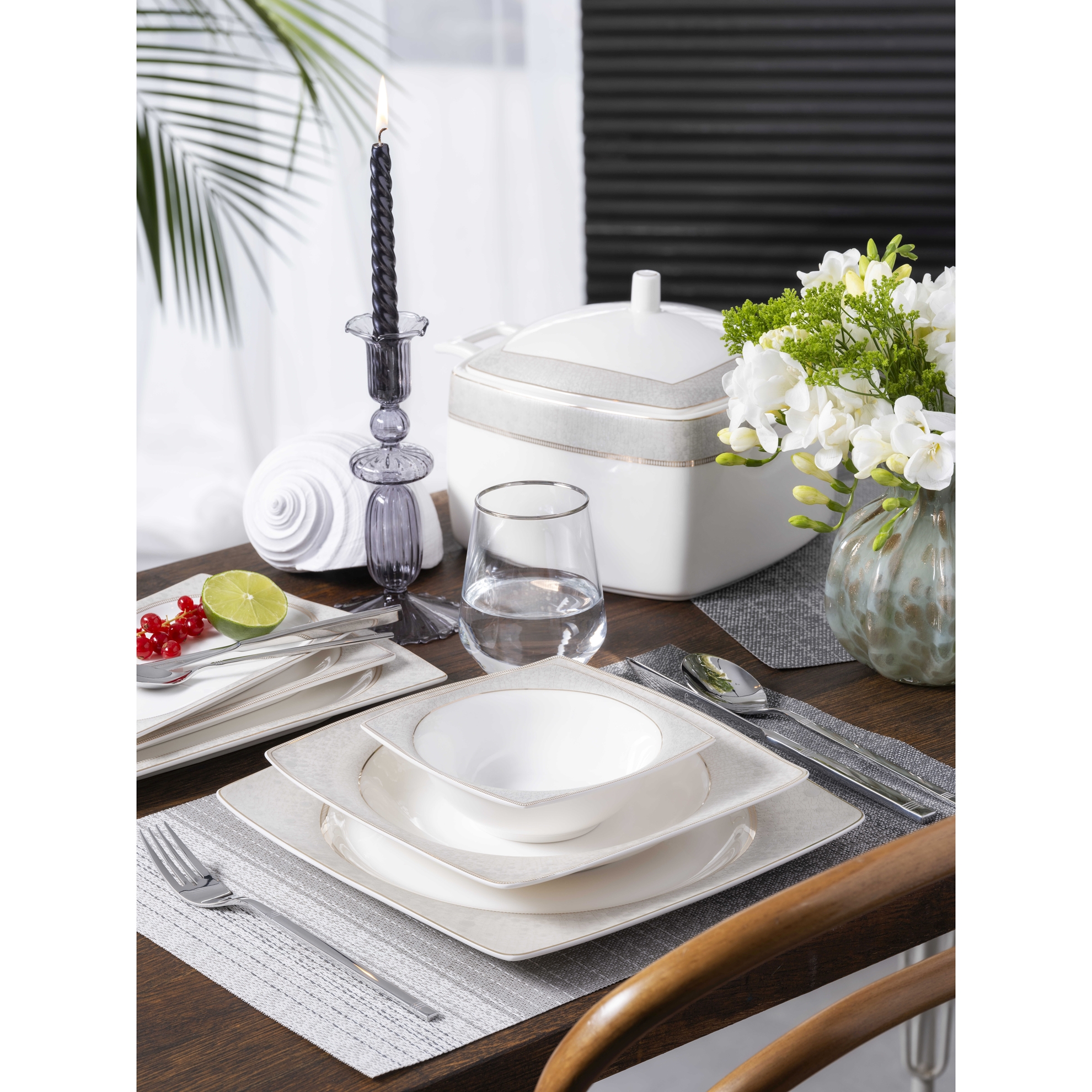 resm Pierre Cardin Noelia 60 Parça Yemek Takımı