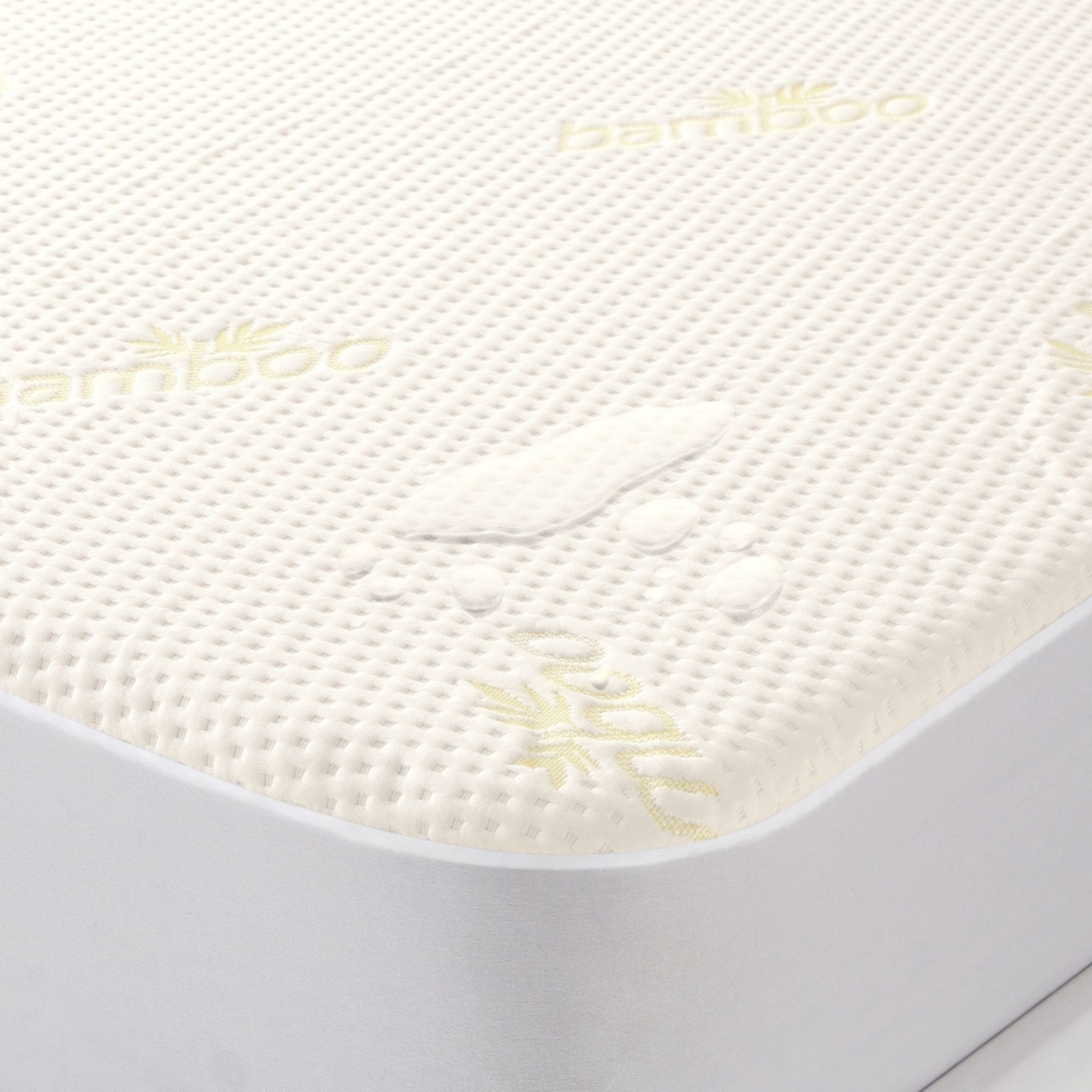 resm Linens Luxury Bambu Sıvı Geçirmez Extra King Size Yatak Alezi