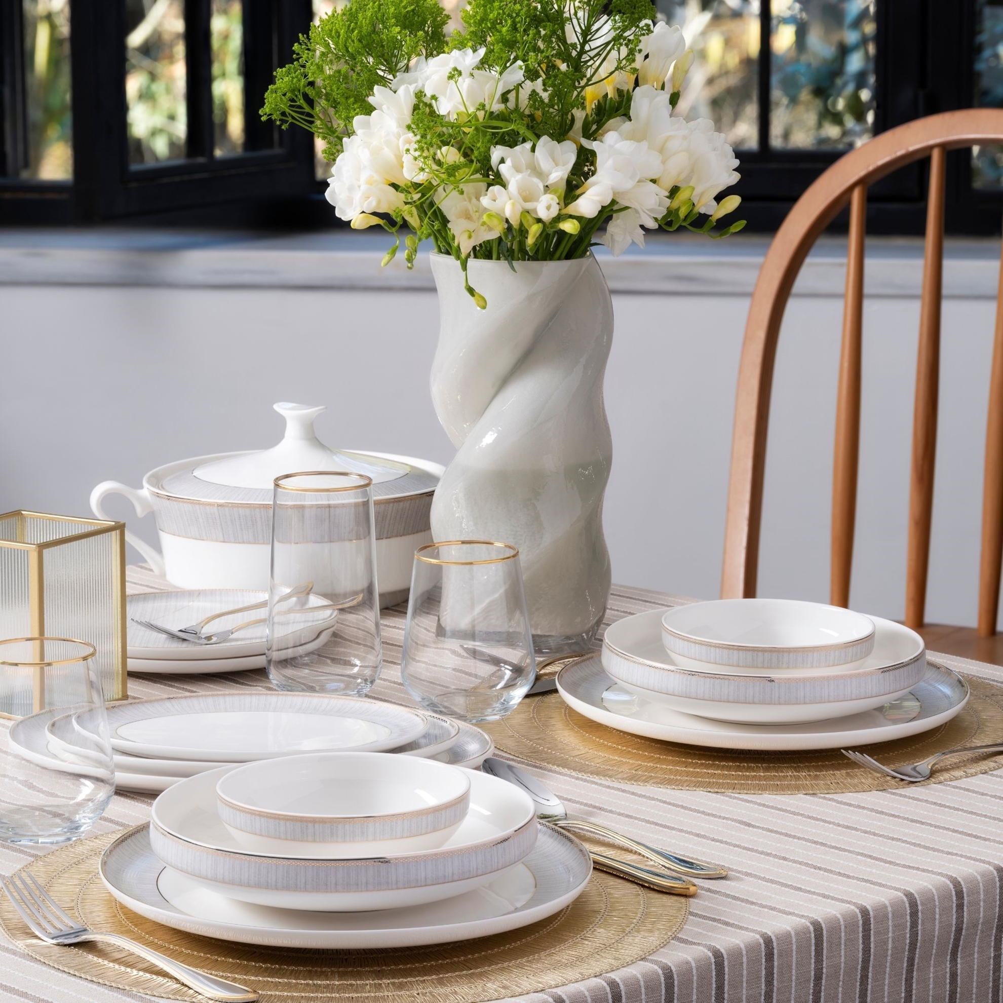 resm Pierre Cardin Manua 60 Parça Yemek Takımı