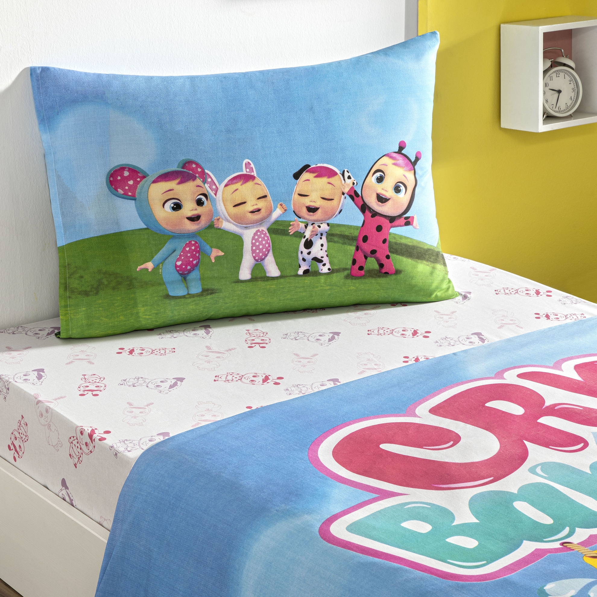 resm Taç Lisanslı Cry Babies Pamuk Tek Kişilik Nevresim Takımı