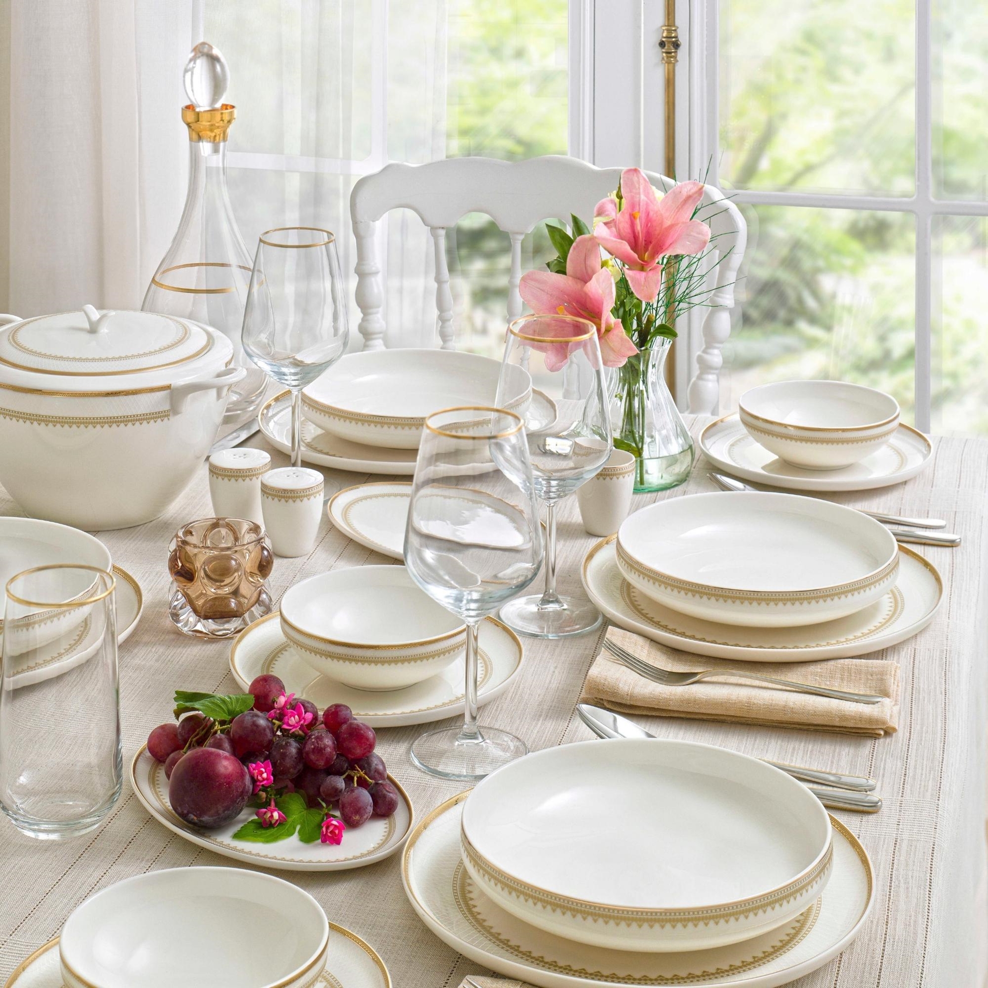 resm Pierre Cardin Amber 60 Parça Yemek Takımı