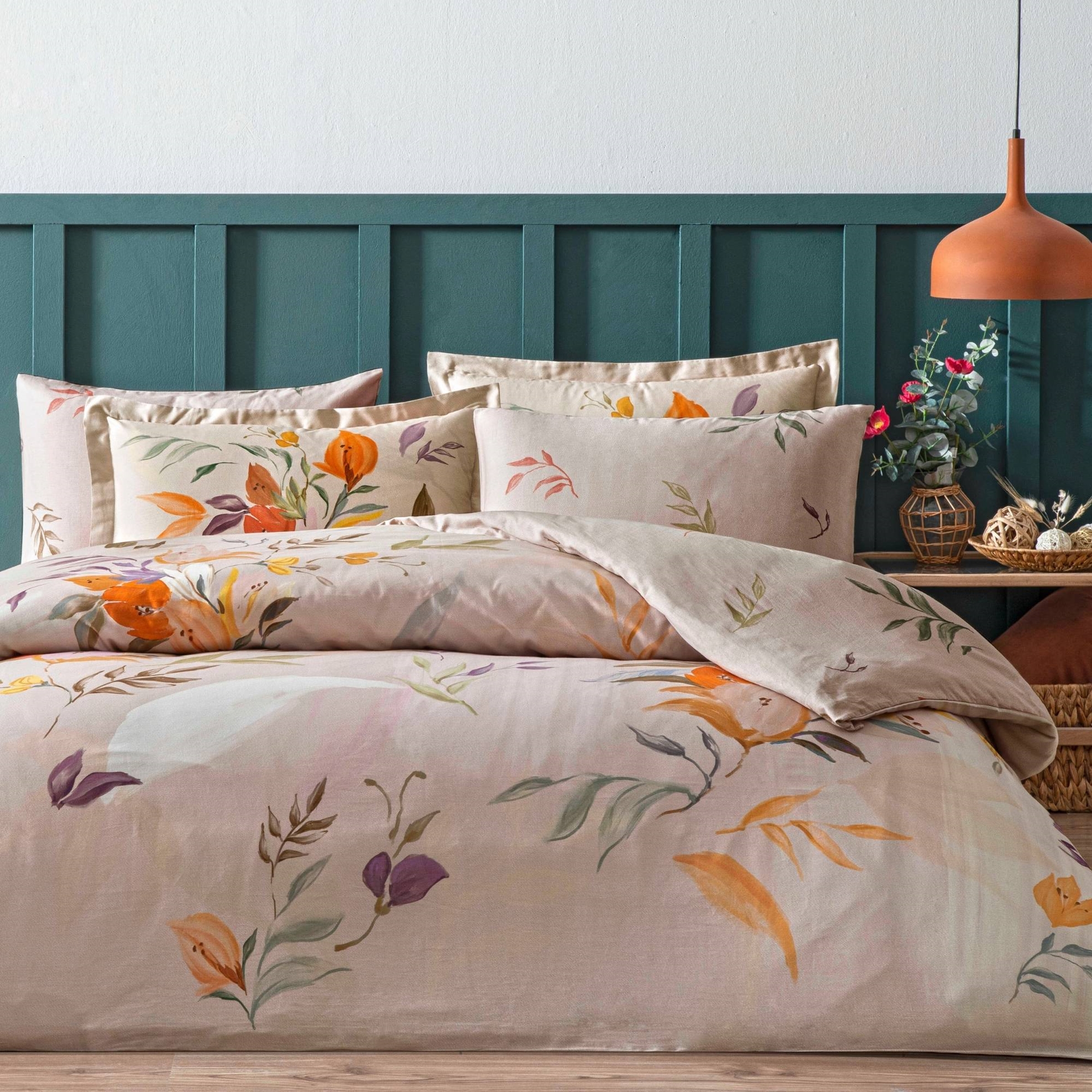 resm Linens Sc Leina Nevresim Takımı King Bej