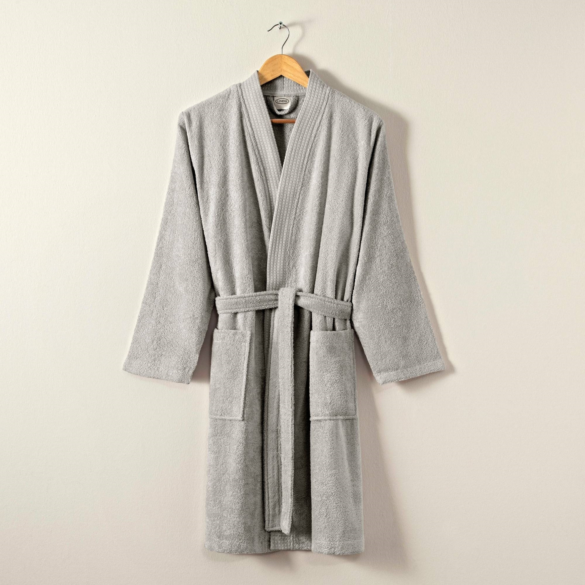 resm Linens Cozy Bambu S/M Bornoz Koyu Gri