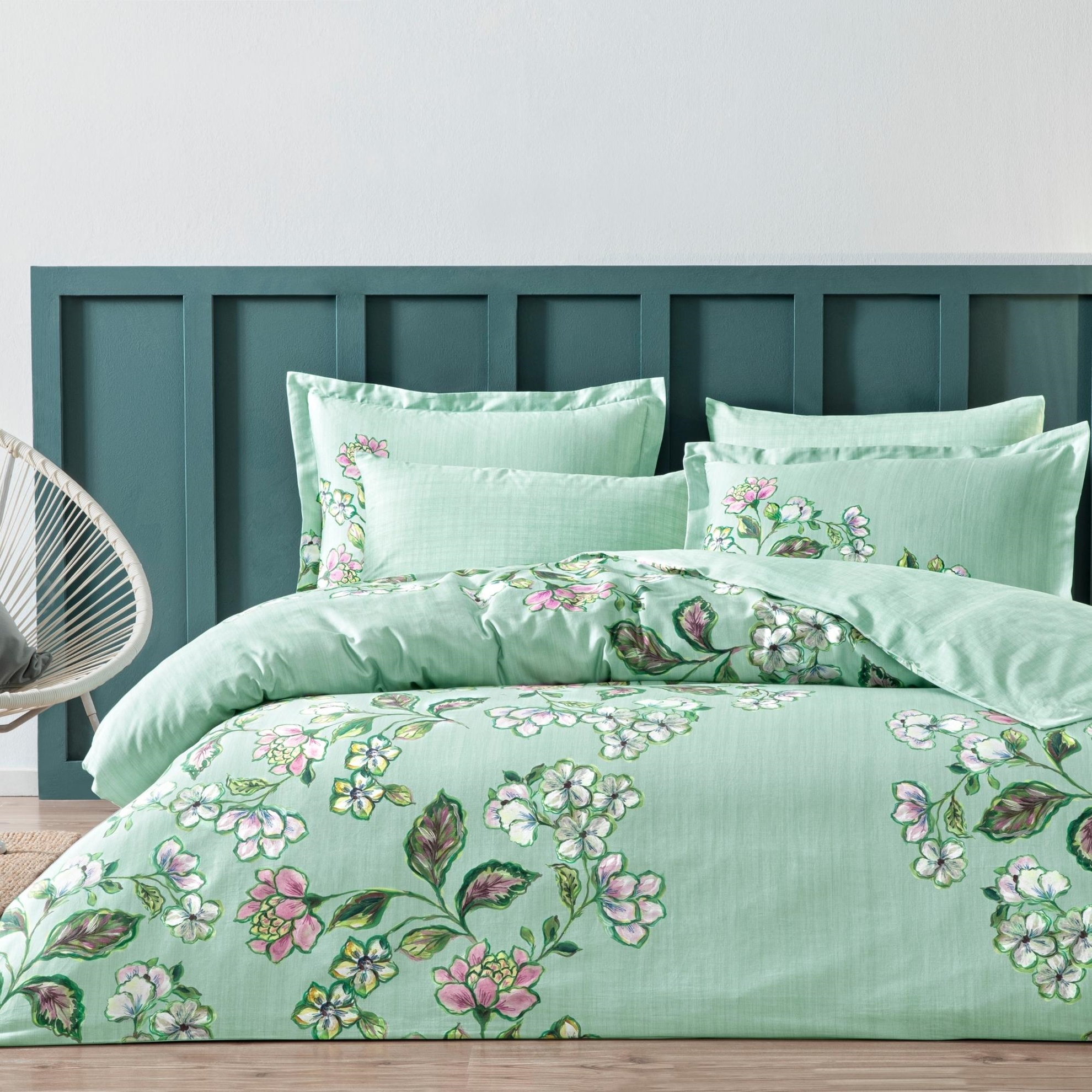 resm Linens Sc Branch Nevresim Takımı King Yeşil