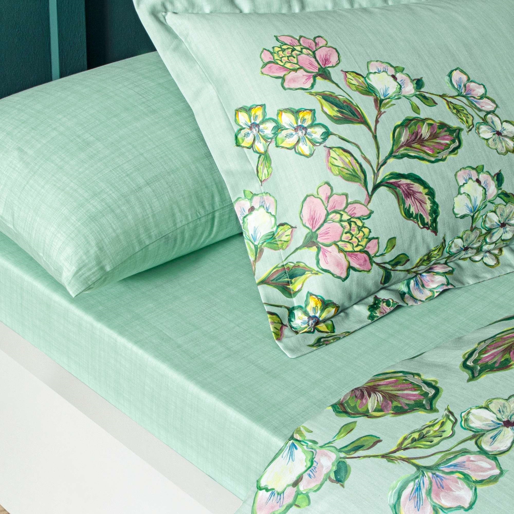 resm Linens Sc Branch Nevresim Takımı Çift Kişilik Yeşil