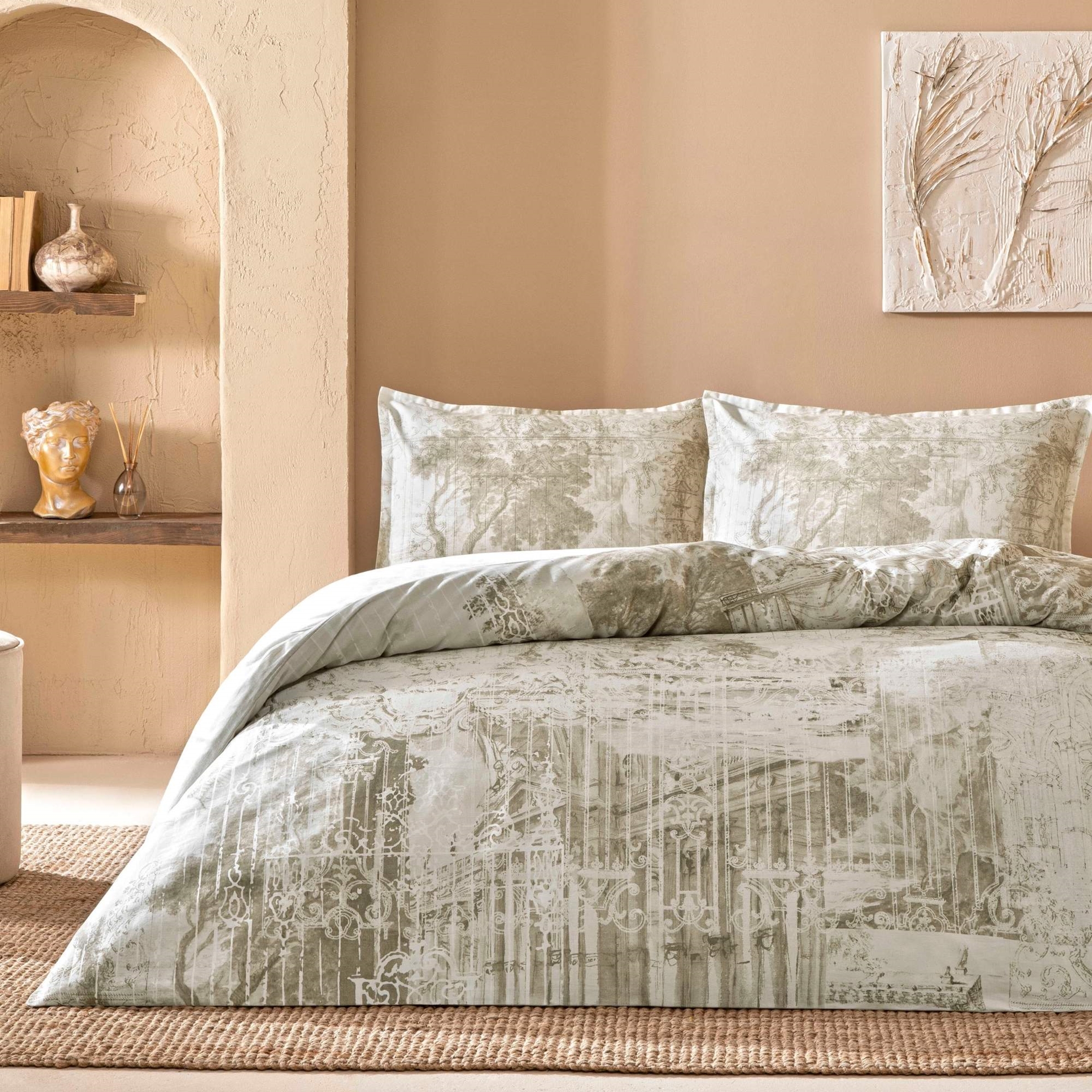 resm Linens Sc Allday Dumas Nevresim Takımı Çift Kişilik Taş