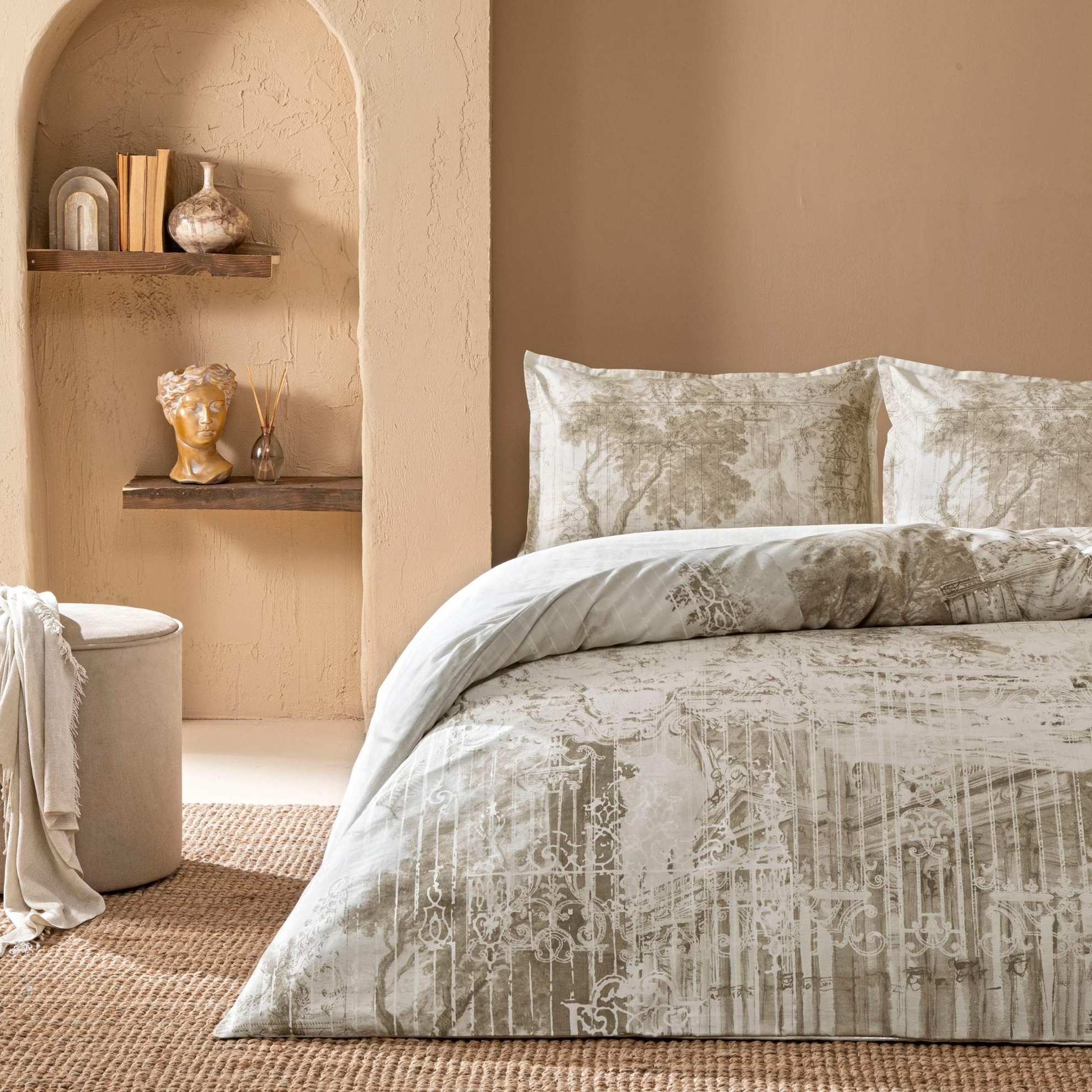 resm Linens Sc Allday Dumas Nevresim Takımı Çift Kişilik Taş