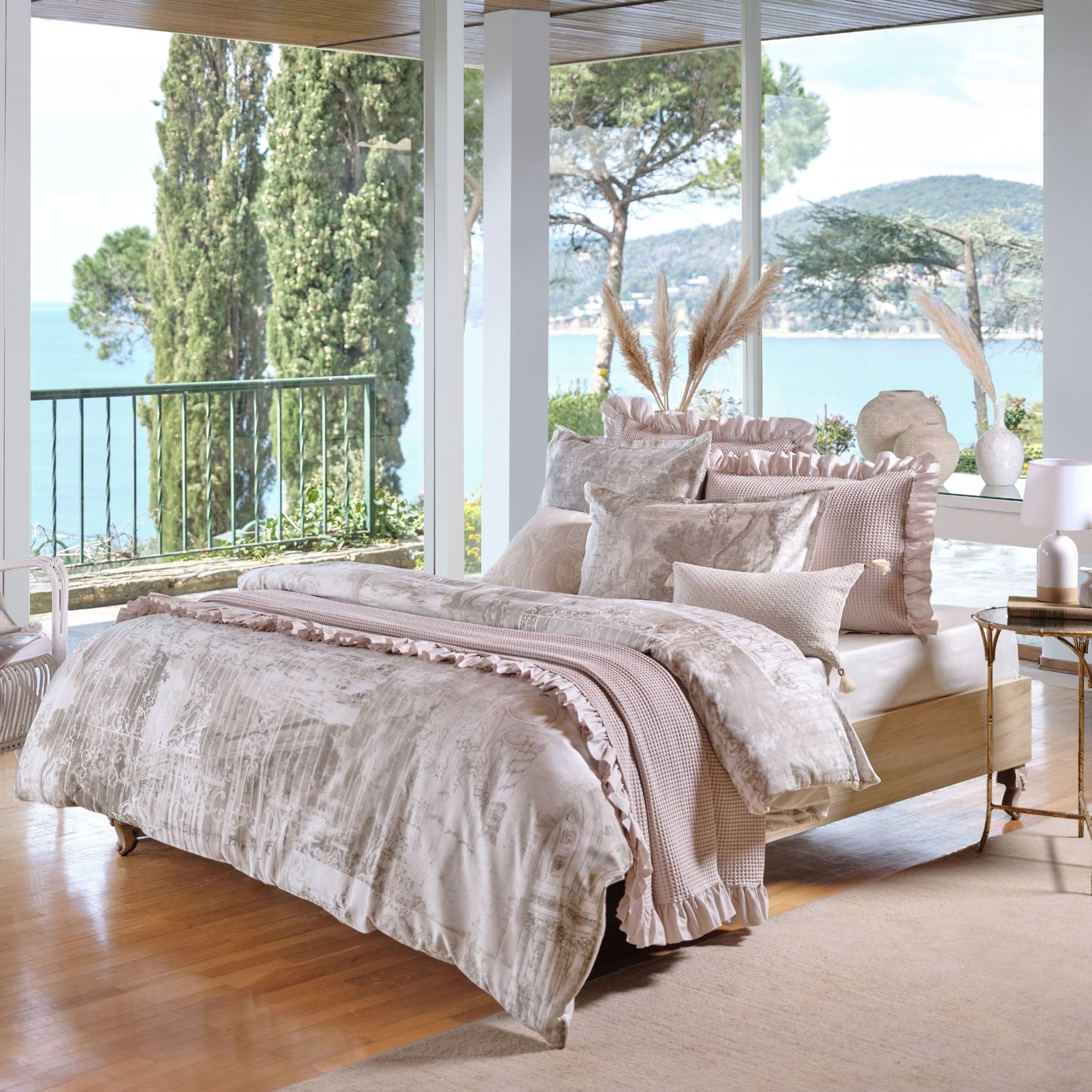 resm Linens Sc Allday Dumas Nevresim Takımı Çift Kişilik Taş