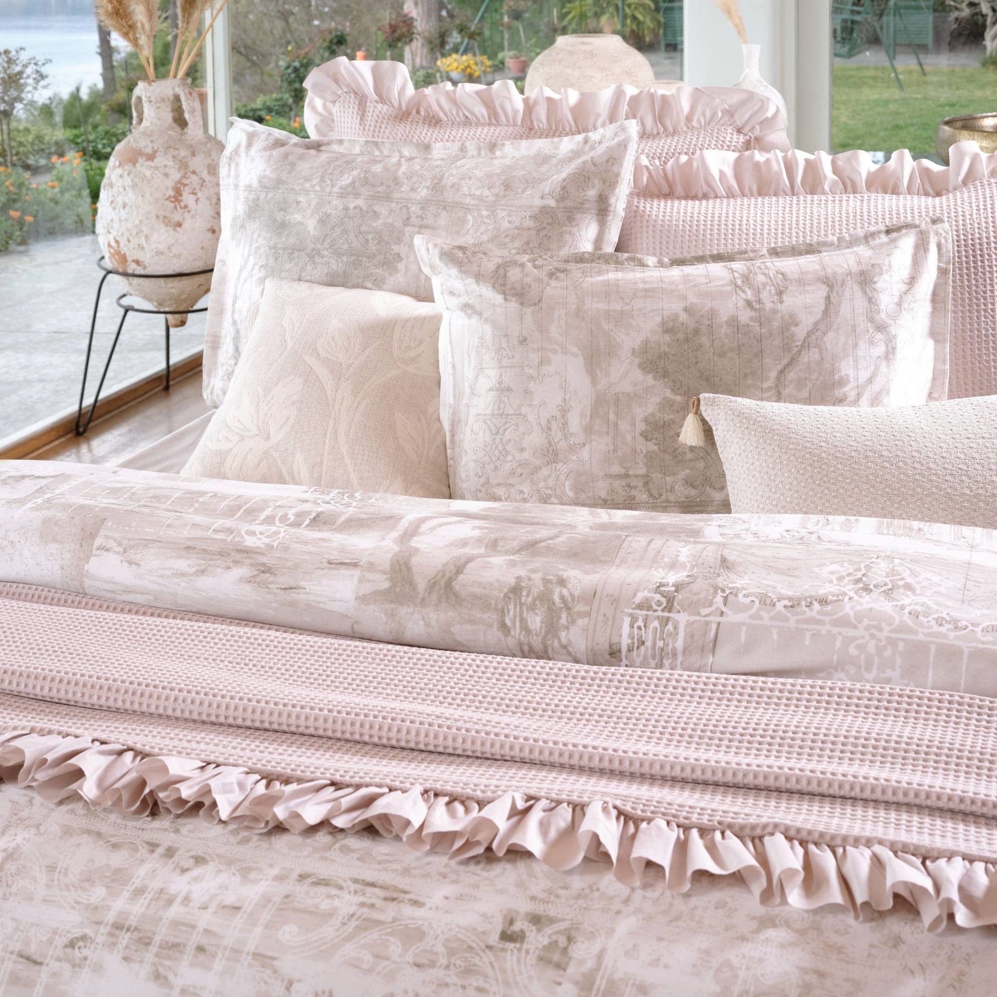 resm Linens Sc Allday Dumas Nevresim Takımı Çift Kişilik Taş