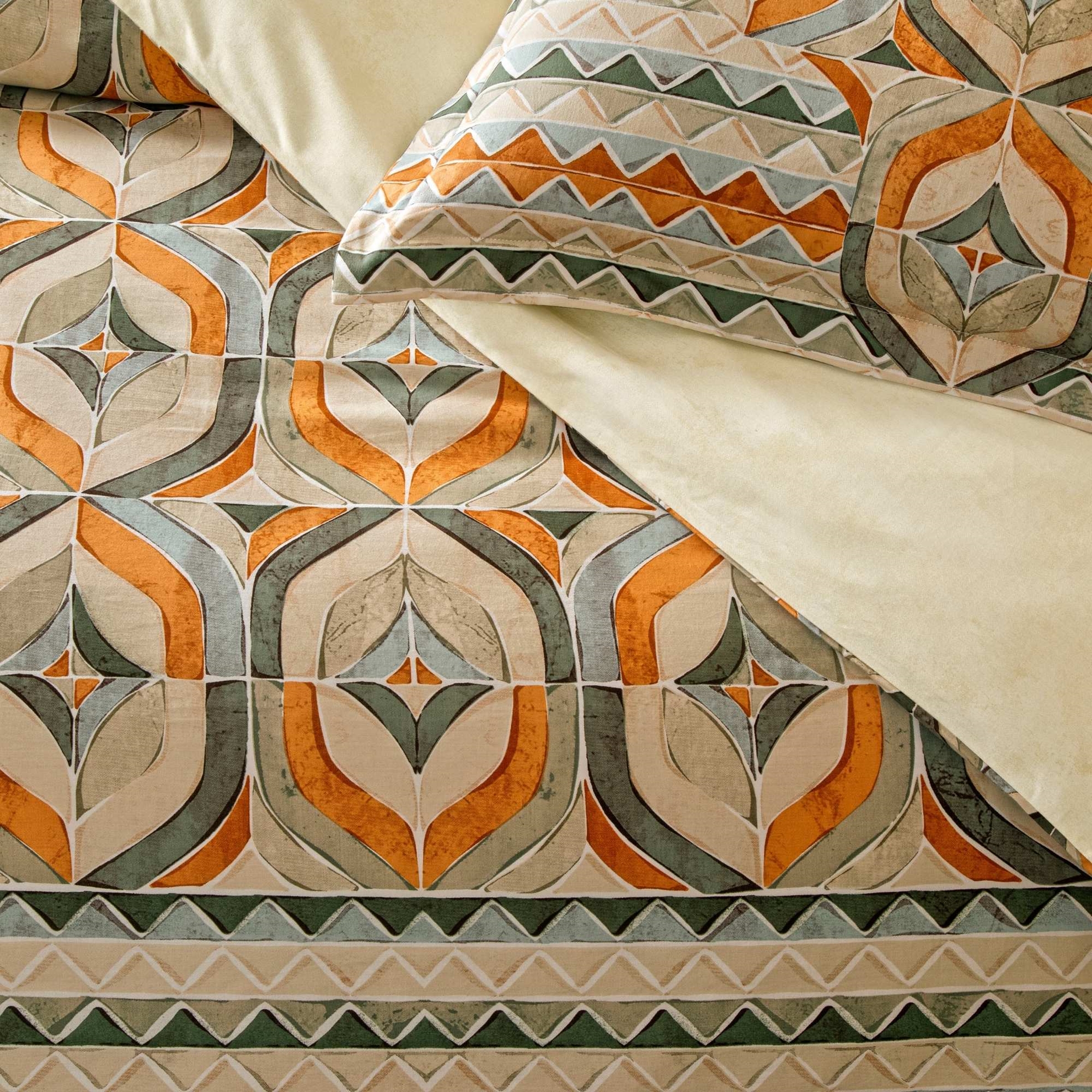 resm Linens Sc Fresnel Nevresim Takımı Tek Kişilik Turuncu