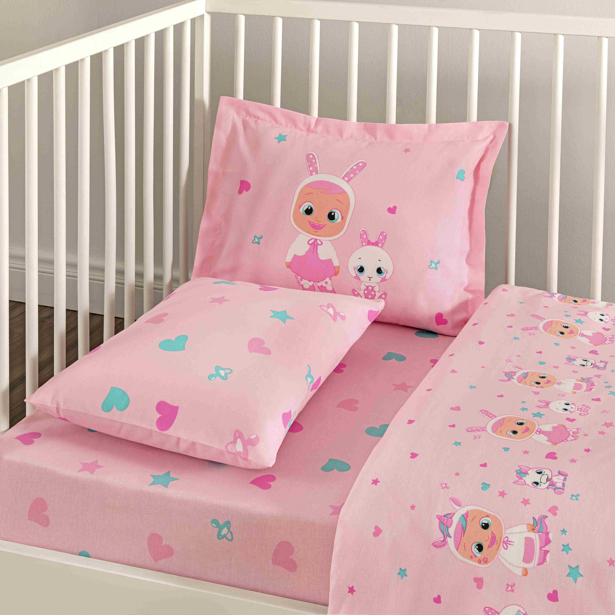 resm Taç Lisanslı Cry Babies Sweet Baby Pamuk Bebek Nevresim Takımı