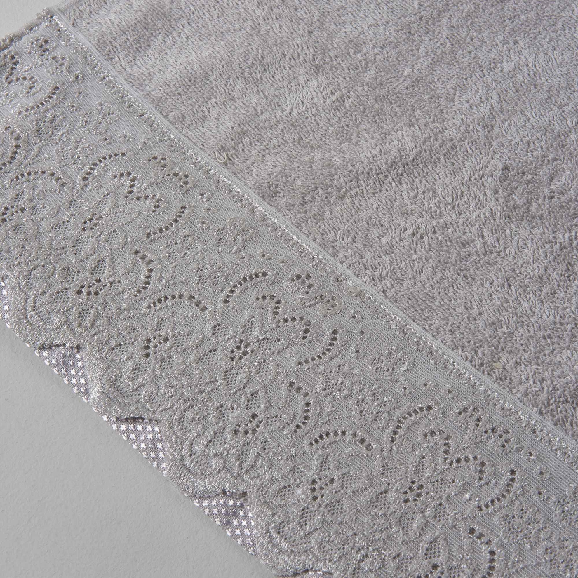 resm Linens Lace Pamuk 50x80 cm Yüz Havlusu Gri
