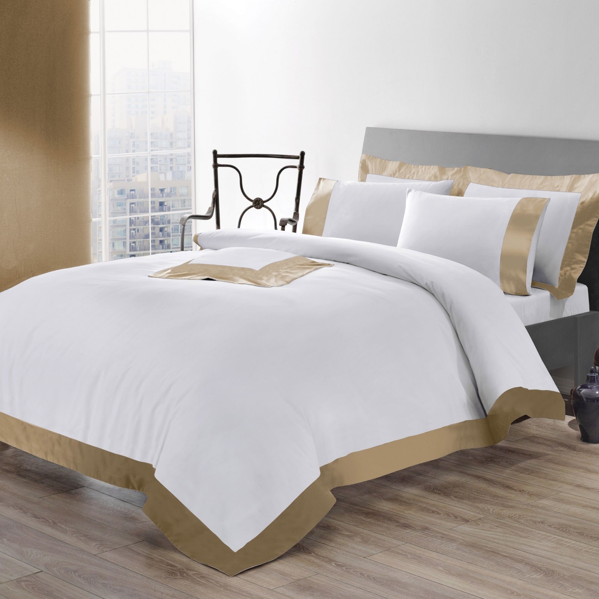 resm Valeron Nouveau Saten King Nevresim Takımı Devetüyü