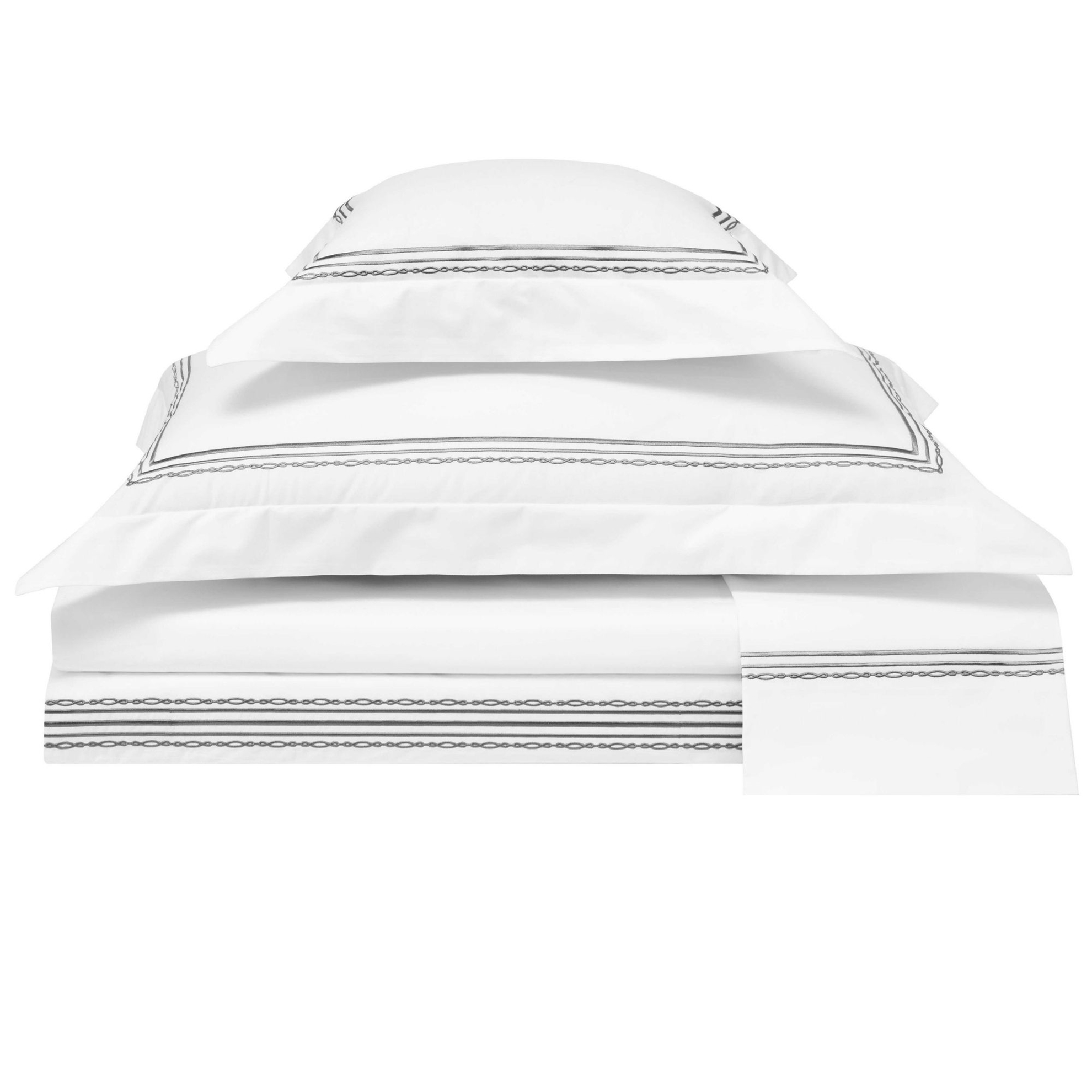 resm Valeron Atlas Percale Süper King Nevresim Takımı Antrasit