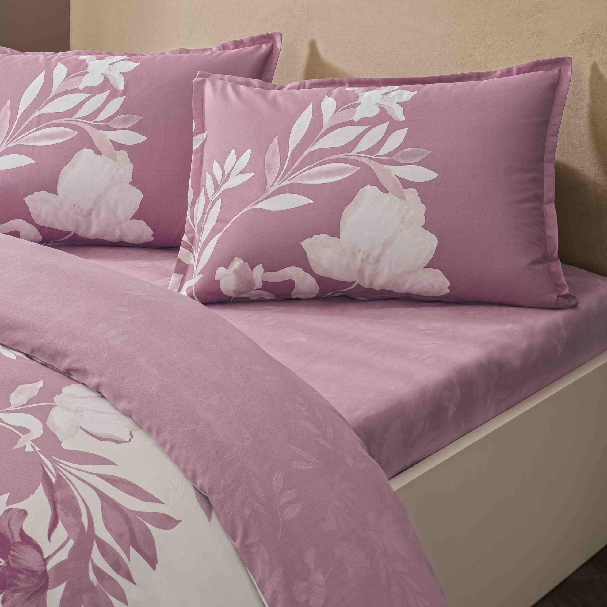 resm Linens Allday Pale Pamuk Saten Çift Kişilik Nevresim Takımı Pembe