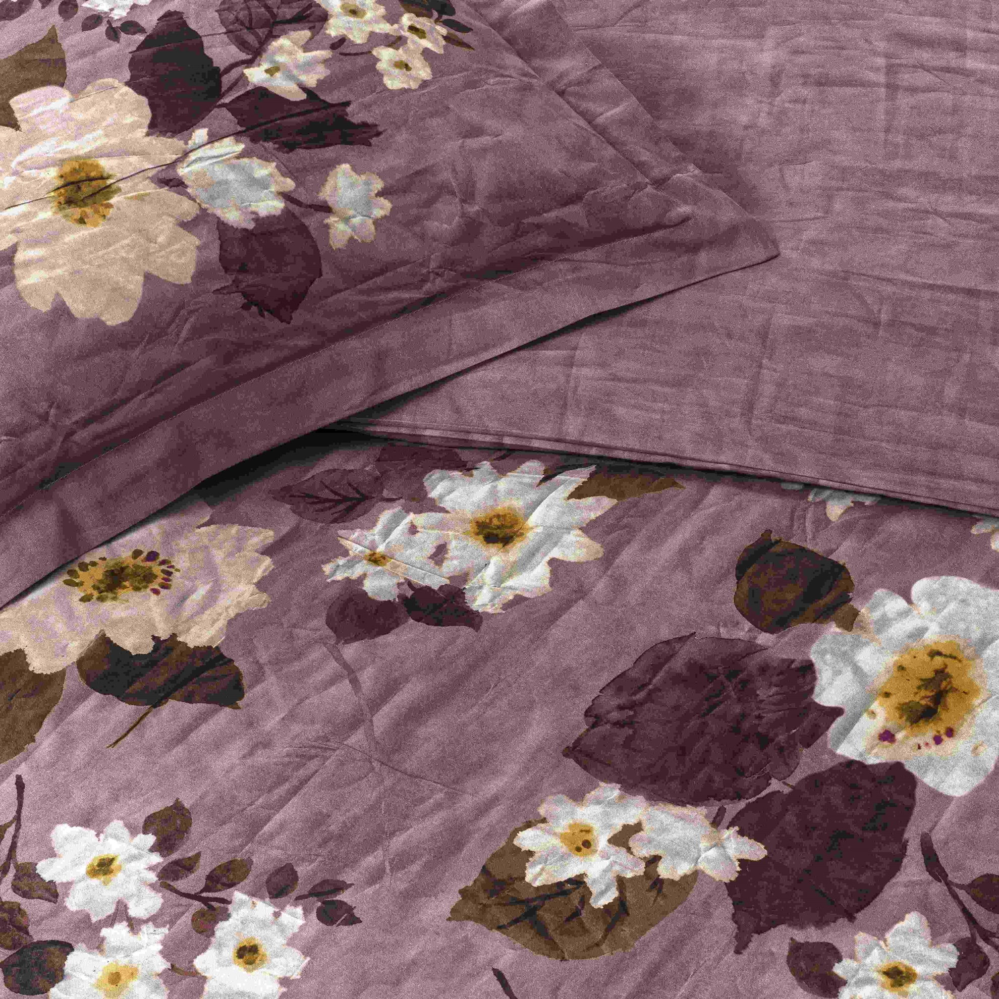 resm Linens Velour Pamuk Saten Çift Kişilik Nevresim Takımı Pembe