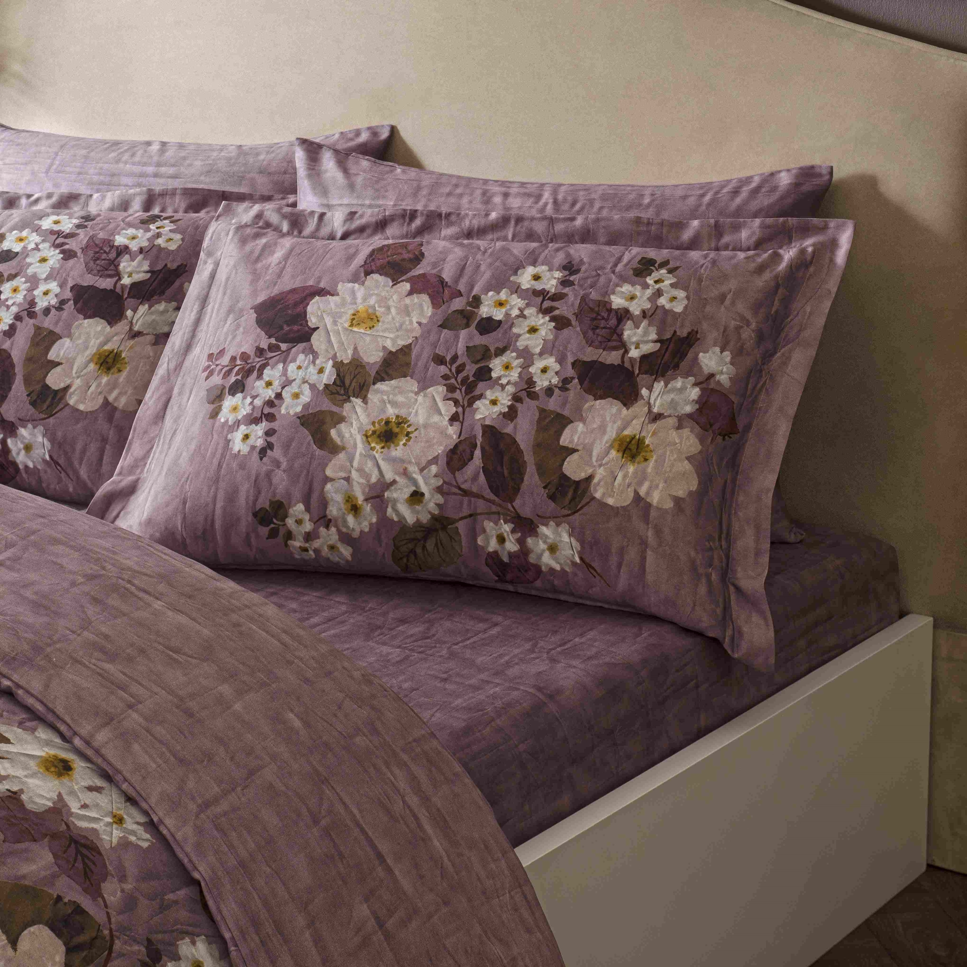 resm Linens Velour Pamuk Saten King Nevresim Takımı Pembe