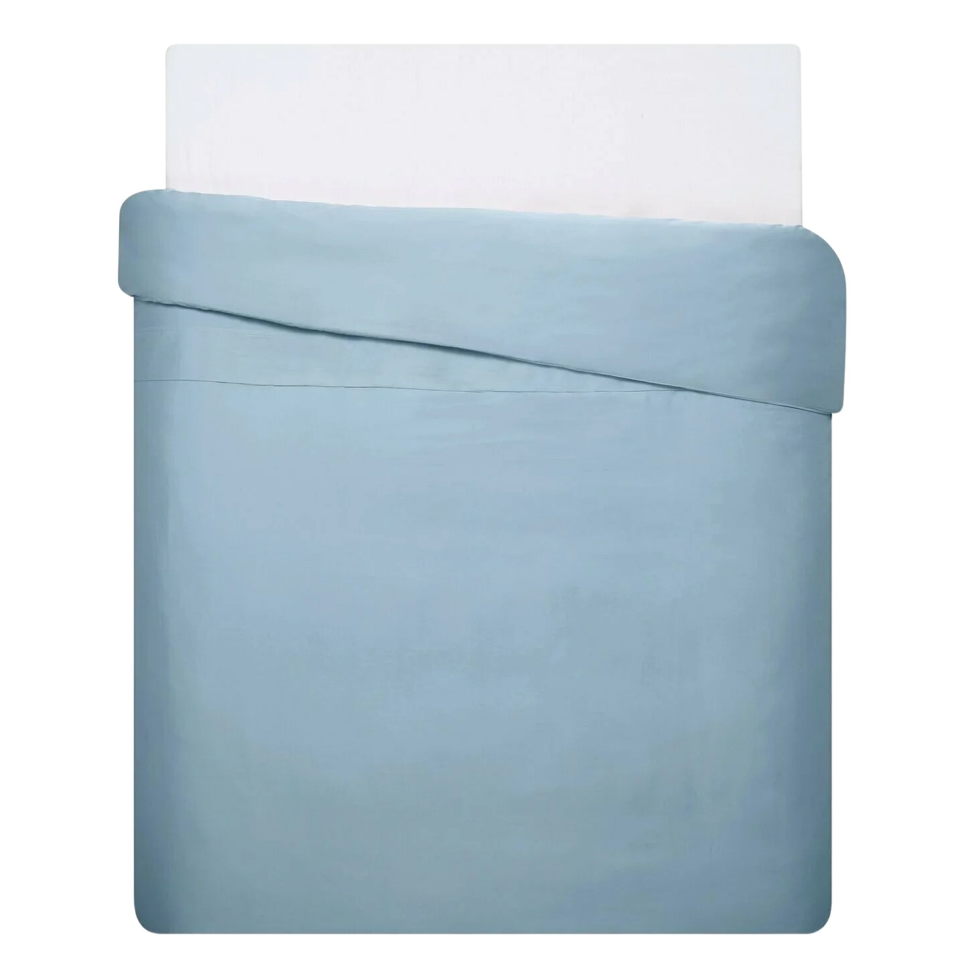 resm Linens Mix&Match Pamuk Saten Çift Kişilik Nevresim Kılıfı Mavi