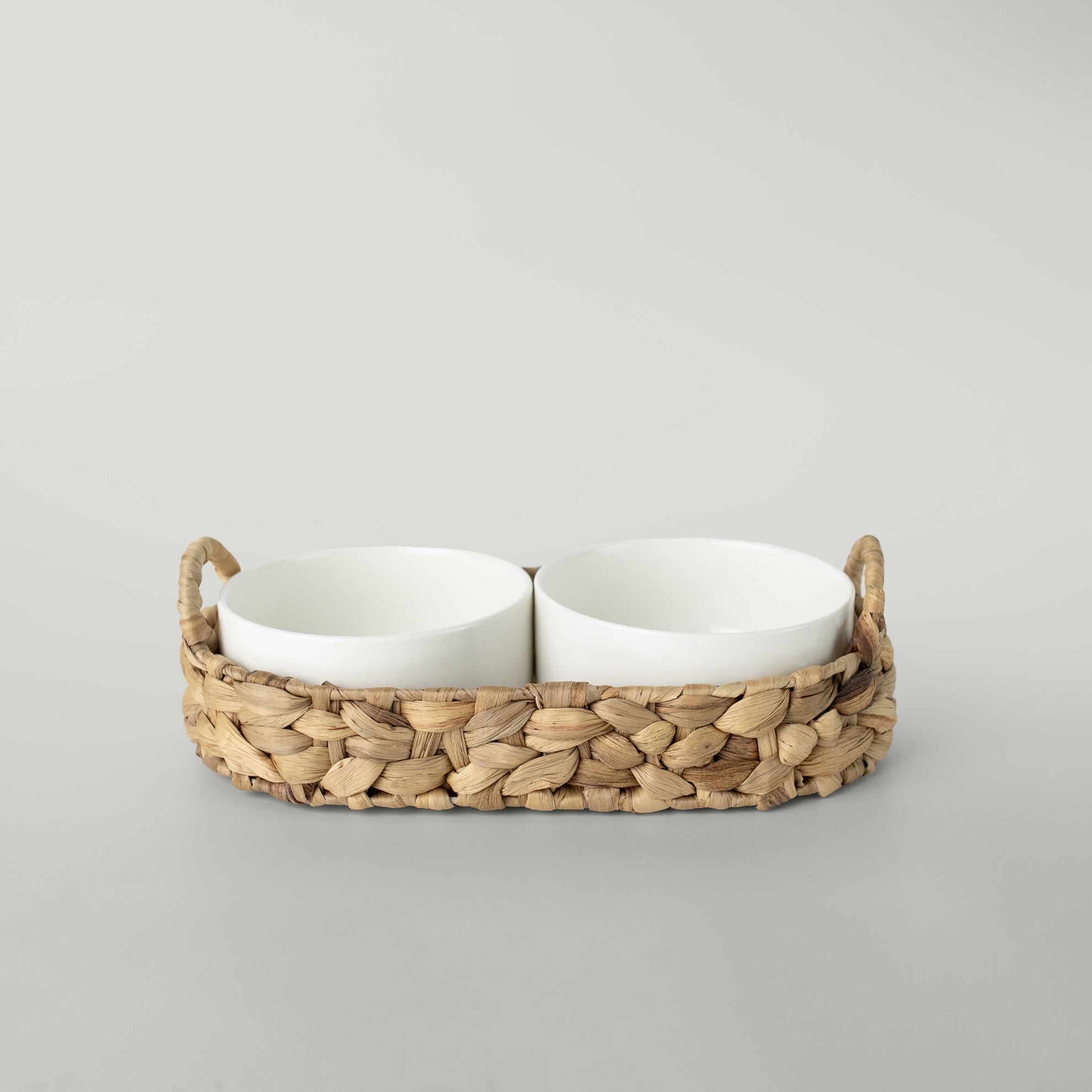 resm Linens Straw Porselen 2'li 34x17x8 cm Sunum Kasesi