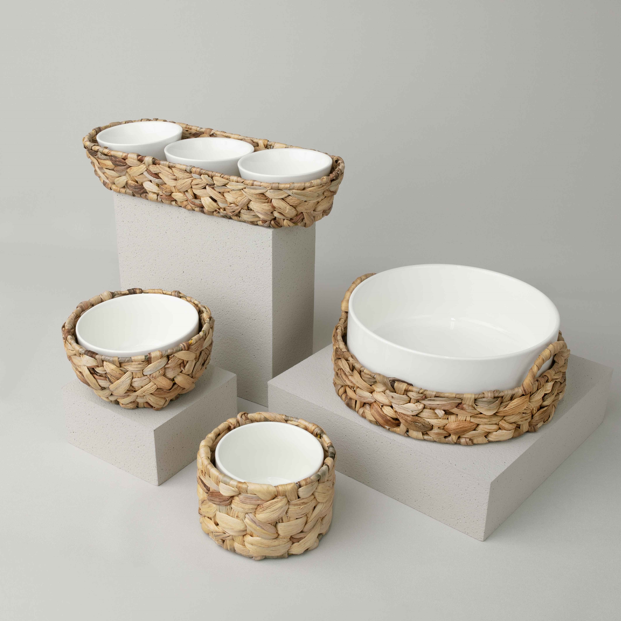 resm Linens Straw Porselen 13,x9,8 cm Sunum Kasesi