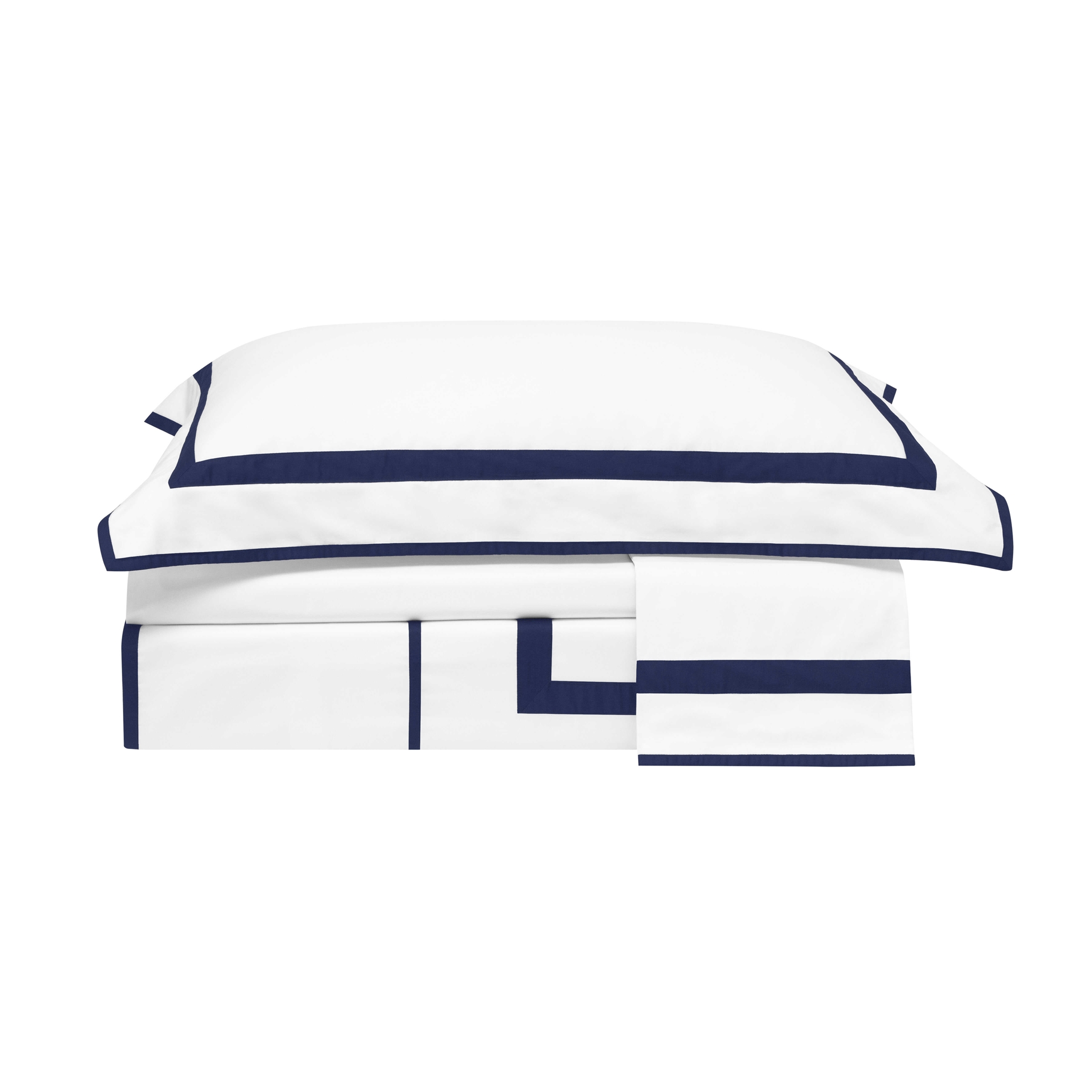 resm Valeron Lareve Saten Süper King Nevresim Takımı Lacivert