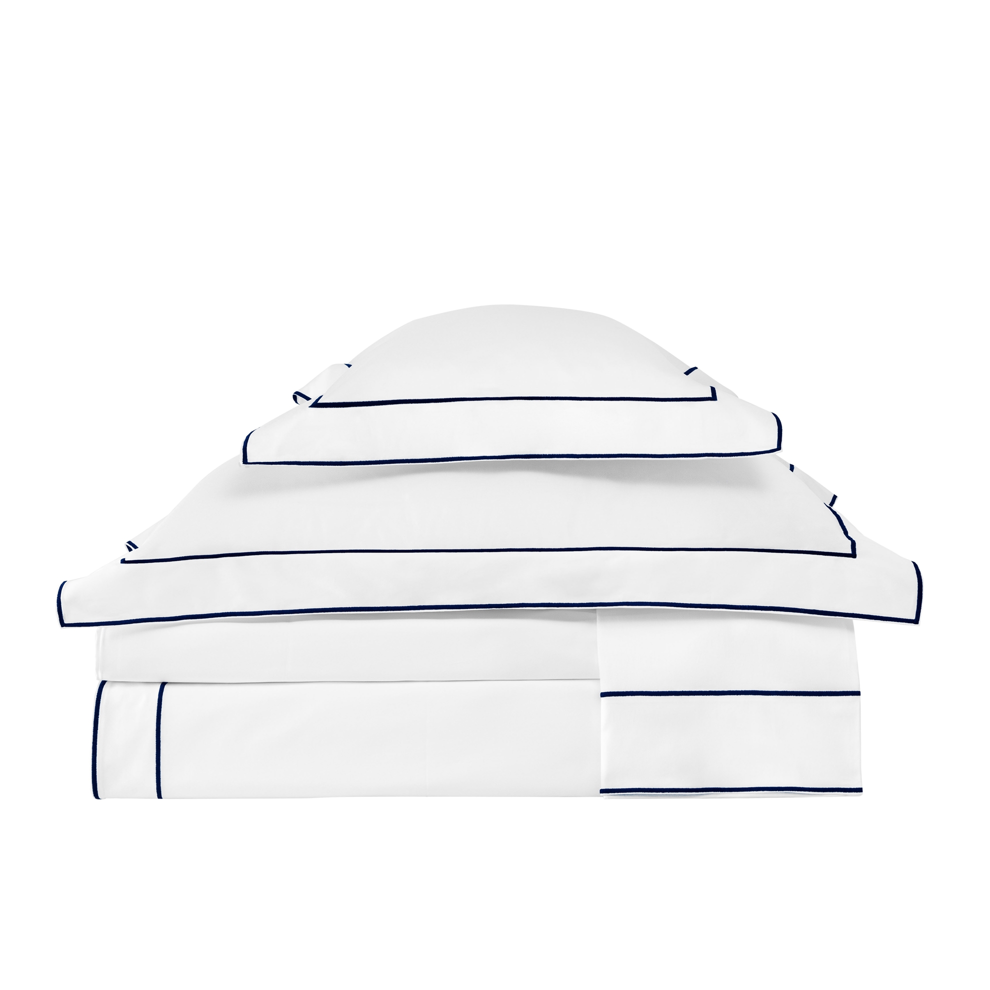 resm Valeron Duo Saten Çift Kişilik Nevresim Takımı Lacivert